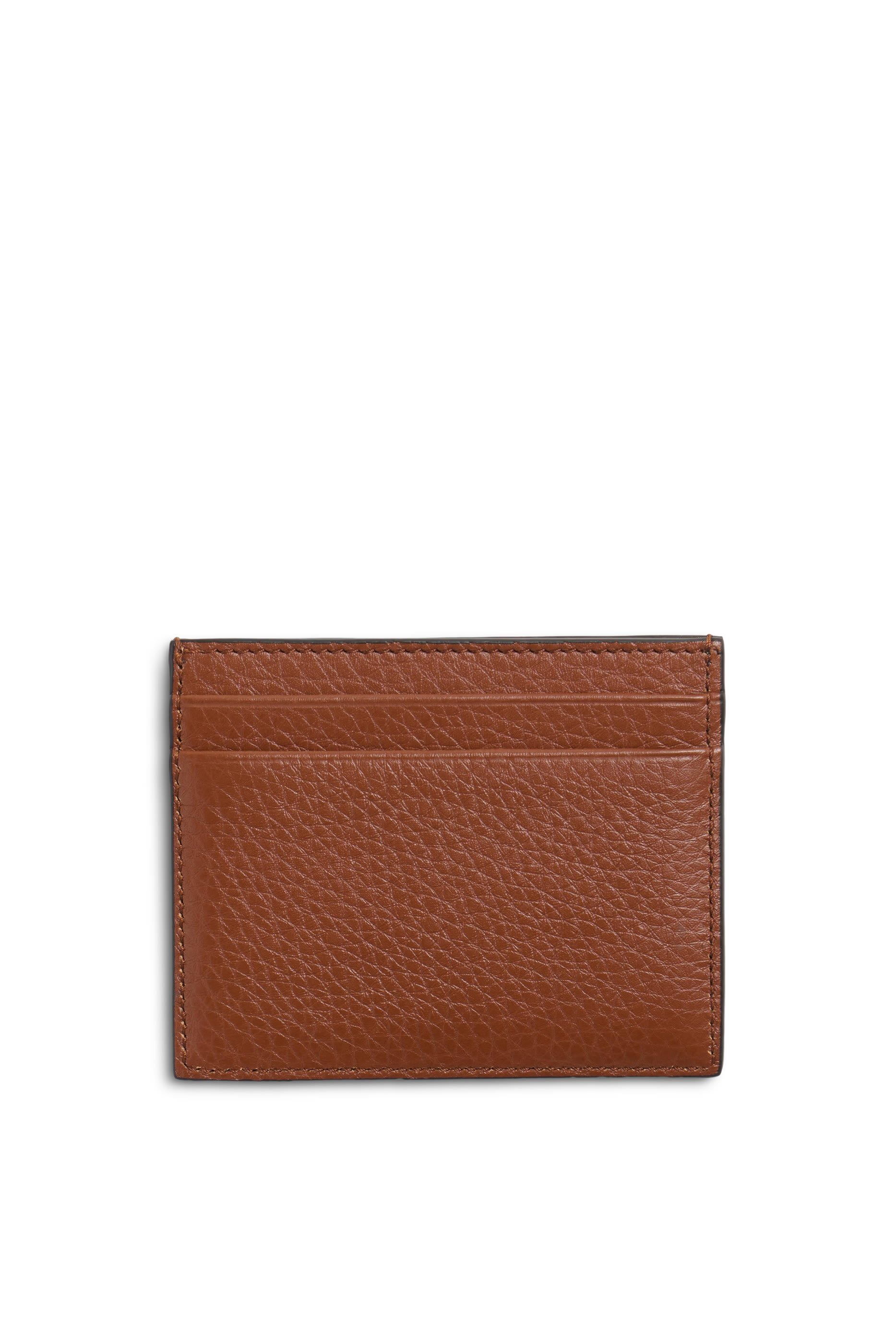 VLogo Signature Grainy Calfskin Card Holder