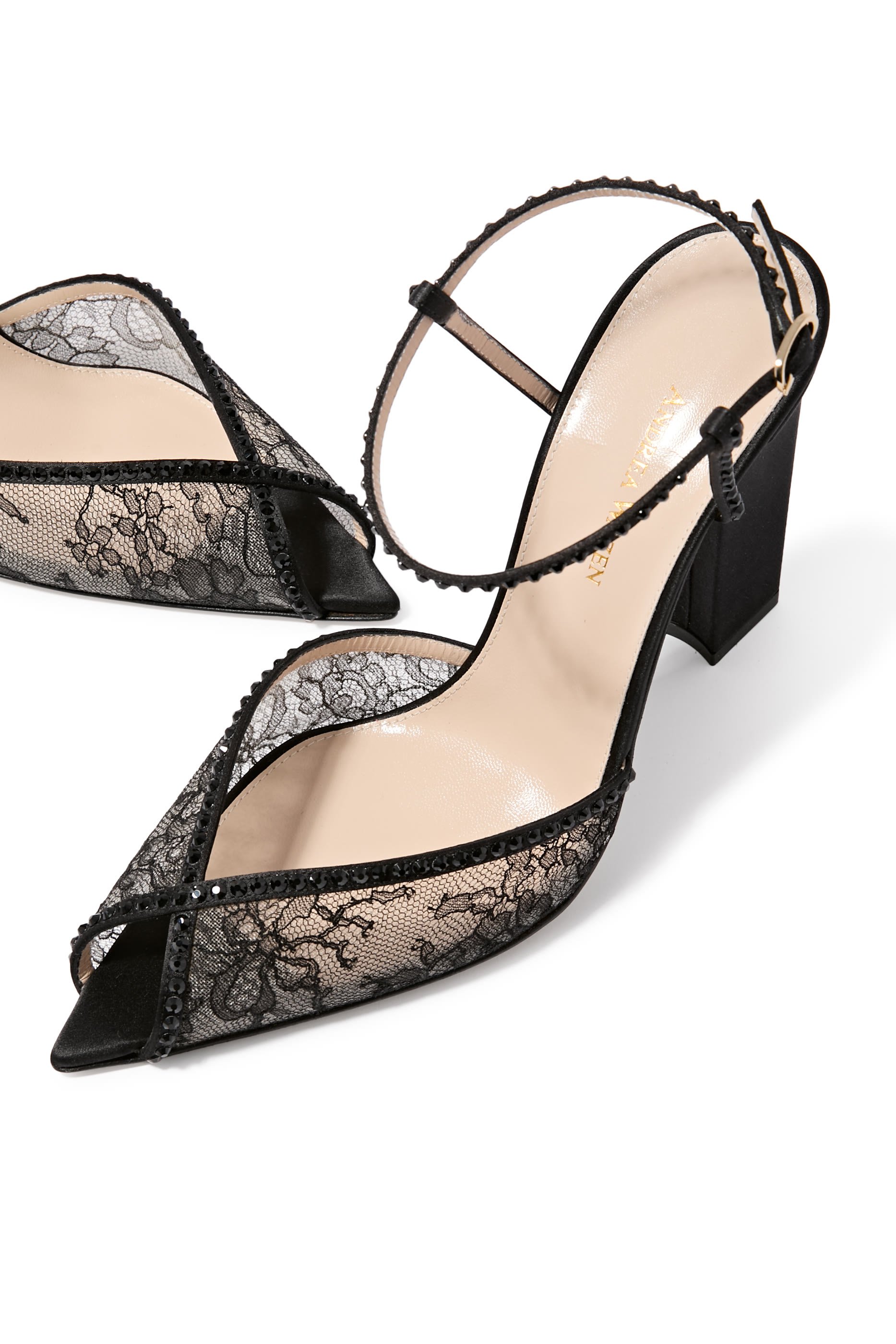 Katy 105 Lace and Satin Pumps