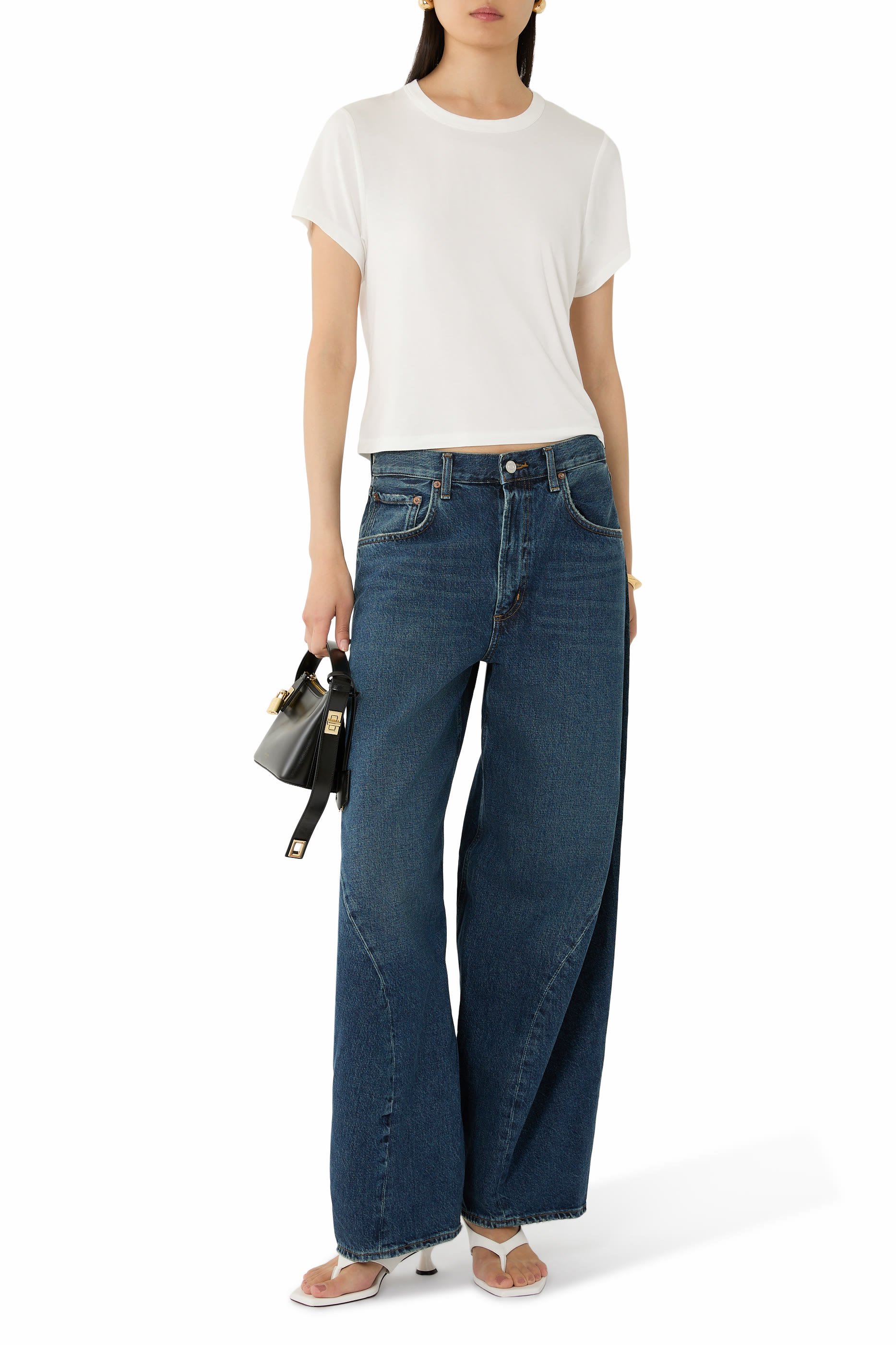 Twist Wide-Leg Jeans