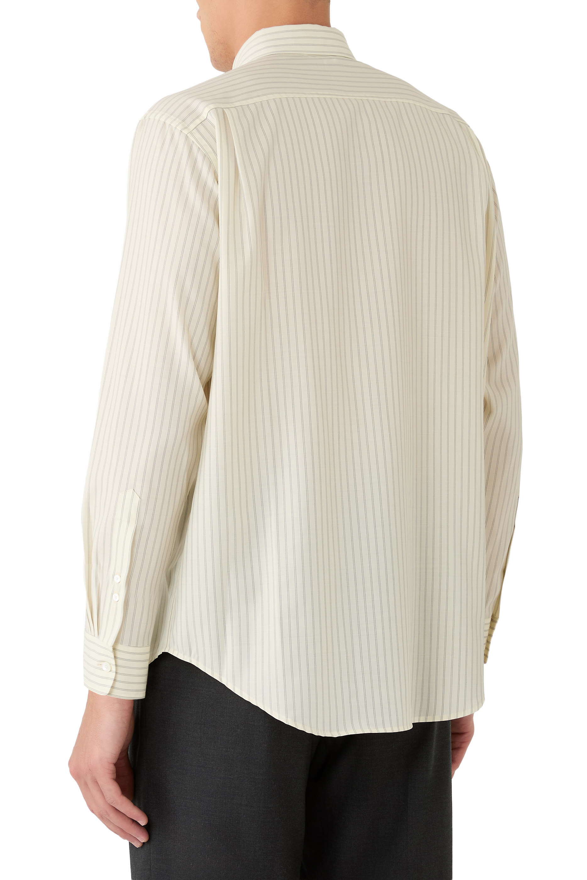 Super Fine Wool Stripe Shirt
