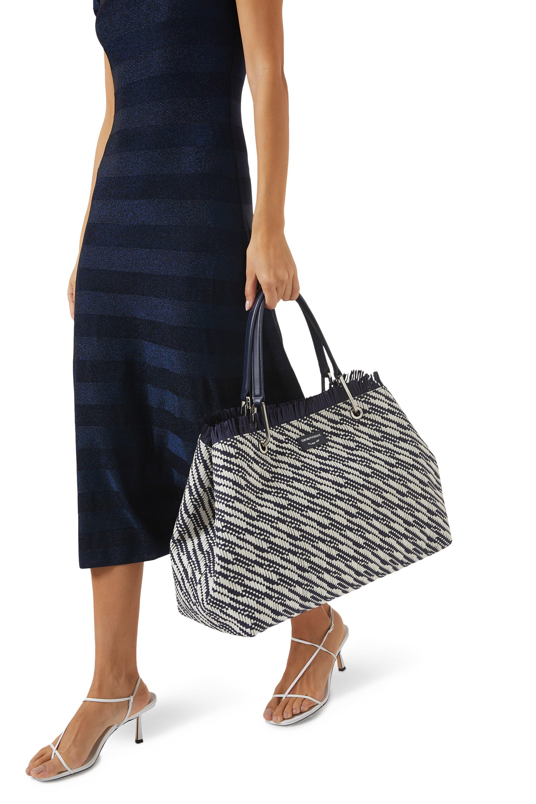 MyEA Basketweave Shopper Bag