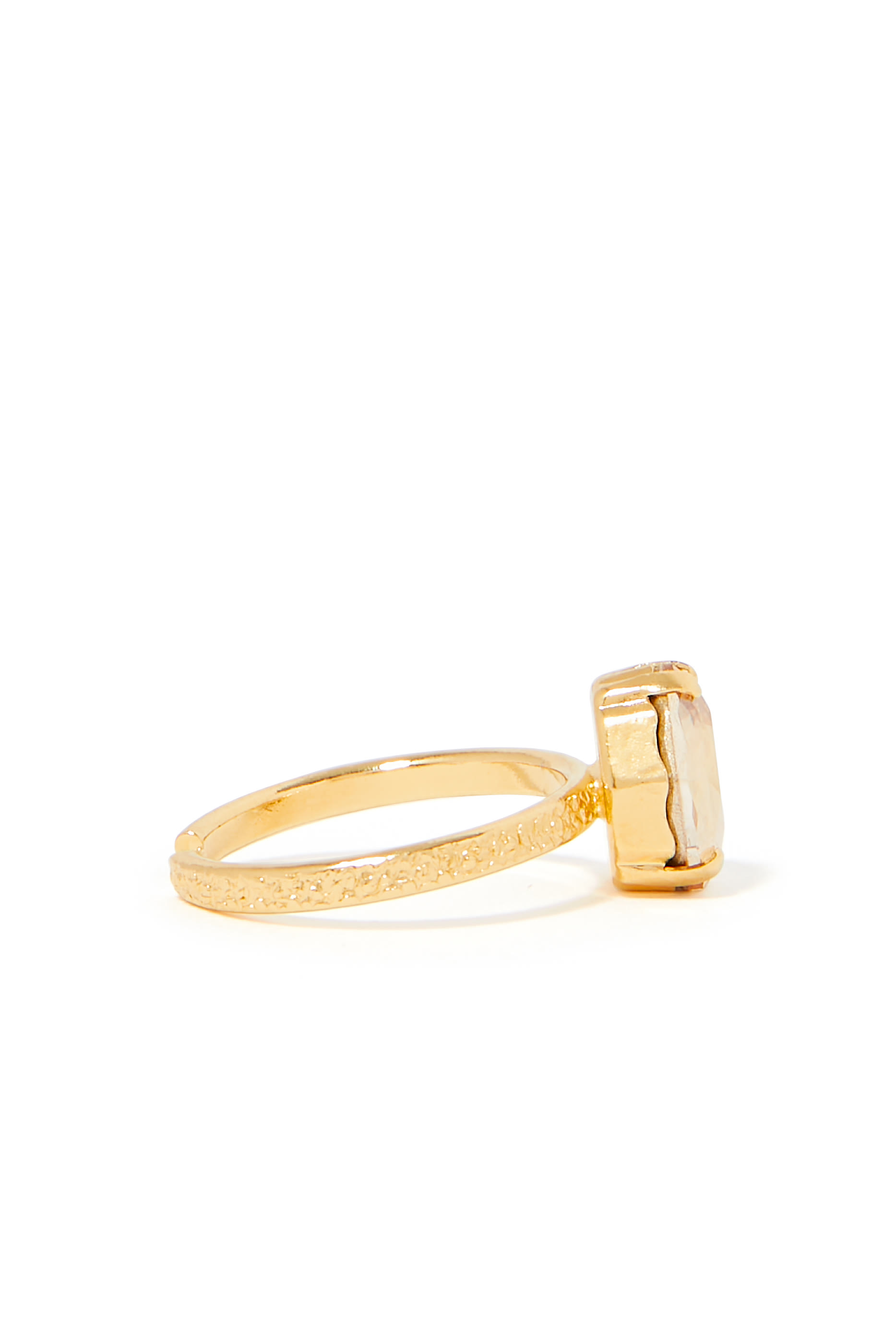 Carlotta Ring, 18k Gold-Plated Metal & Swarovski Crystals