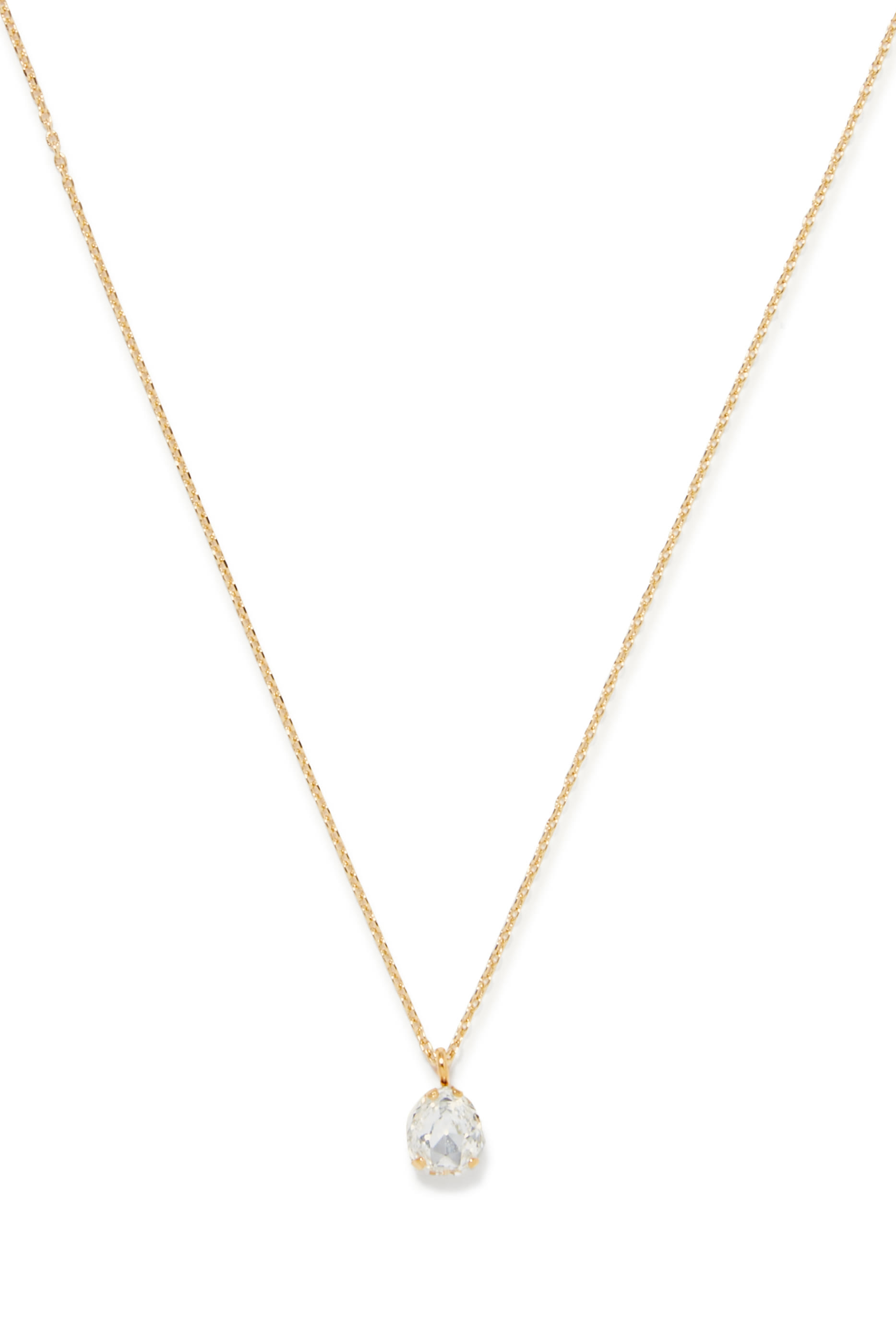 Mini Carlotta Necklace, 18K Gold Plating & Crystal