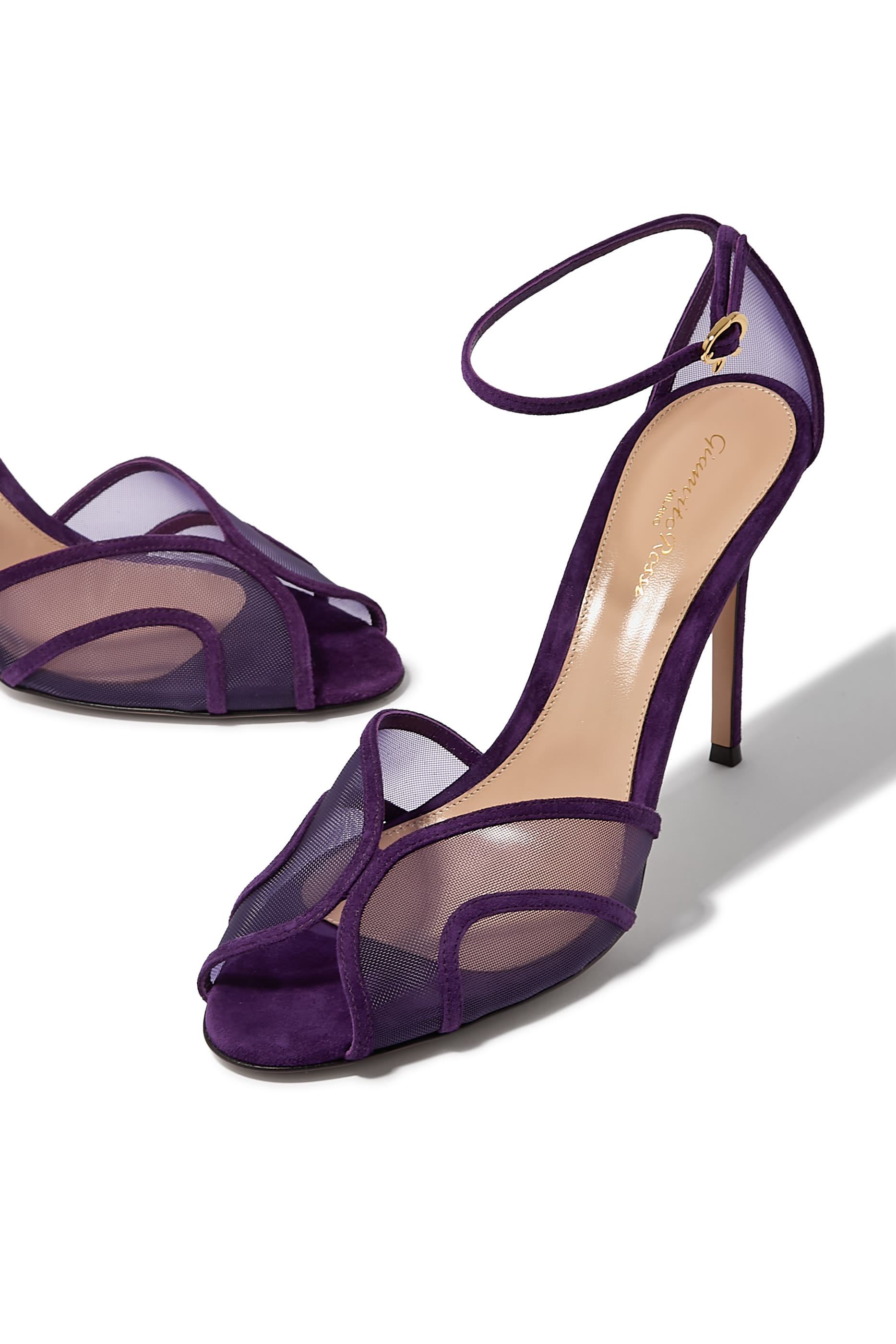  Suede Organza 95 Sandals 