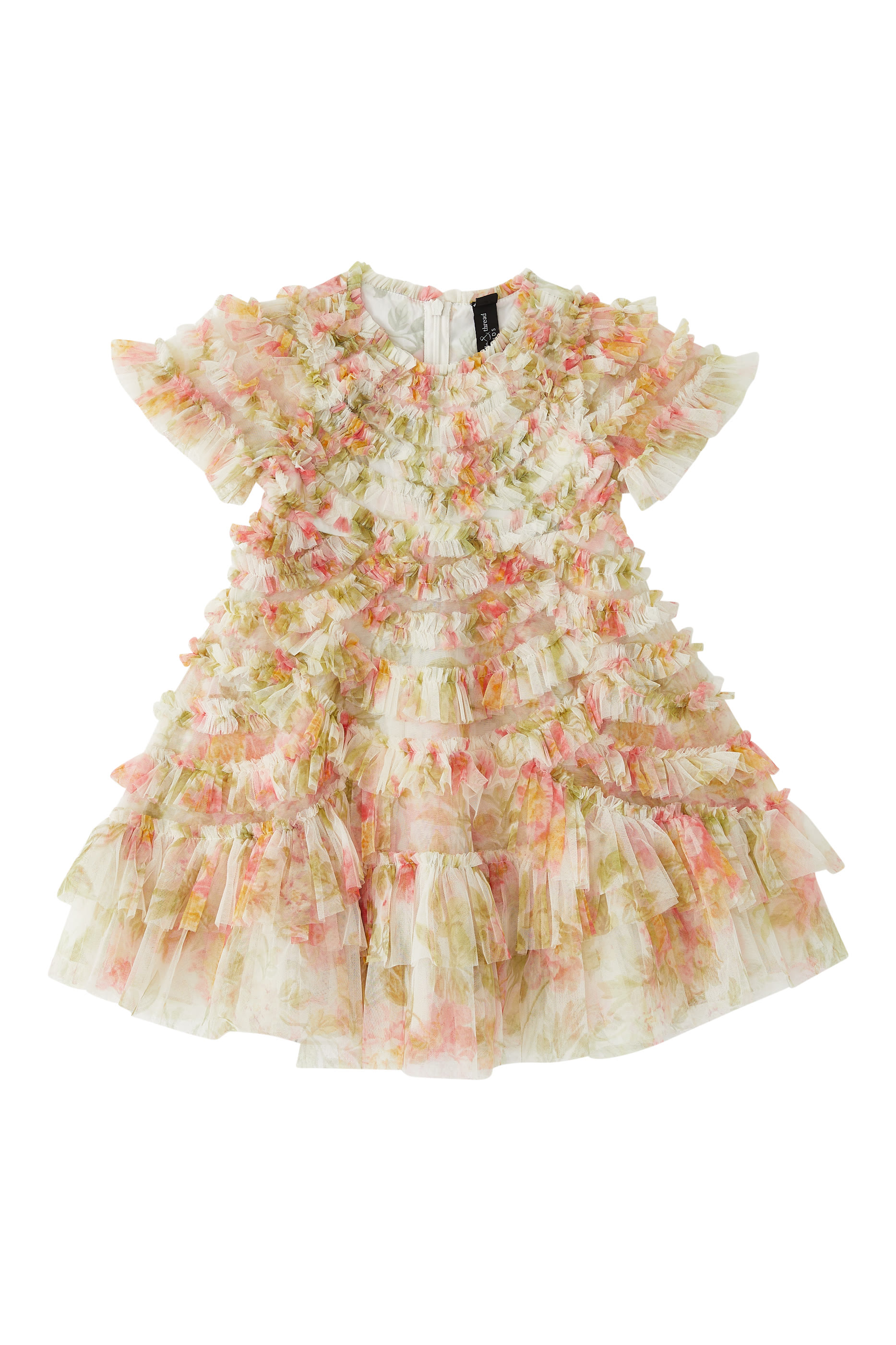 Kids Peony Promise Marilla Ruffle Floral Dress