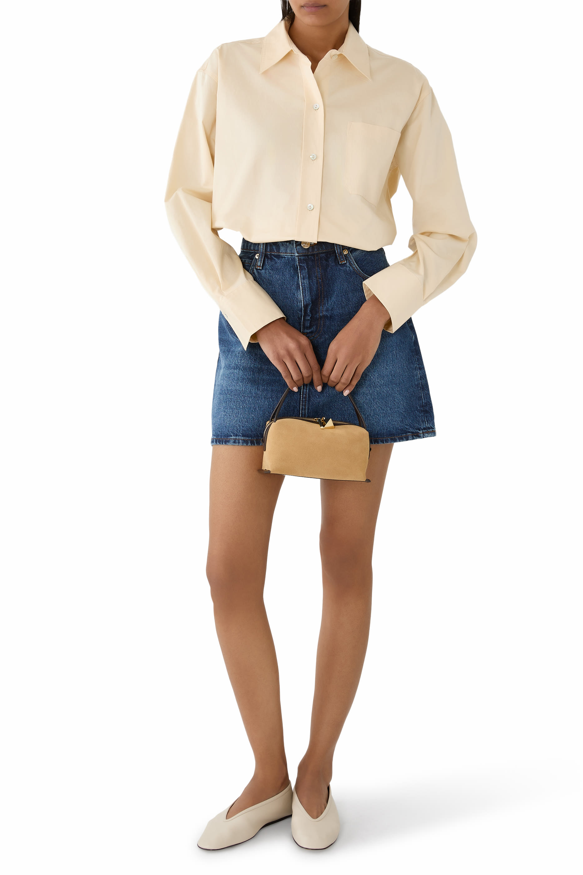 Cropped Long Sleeve Shirt