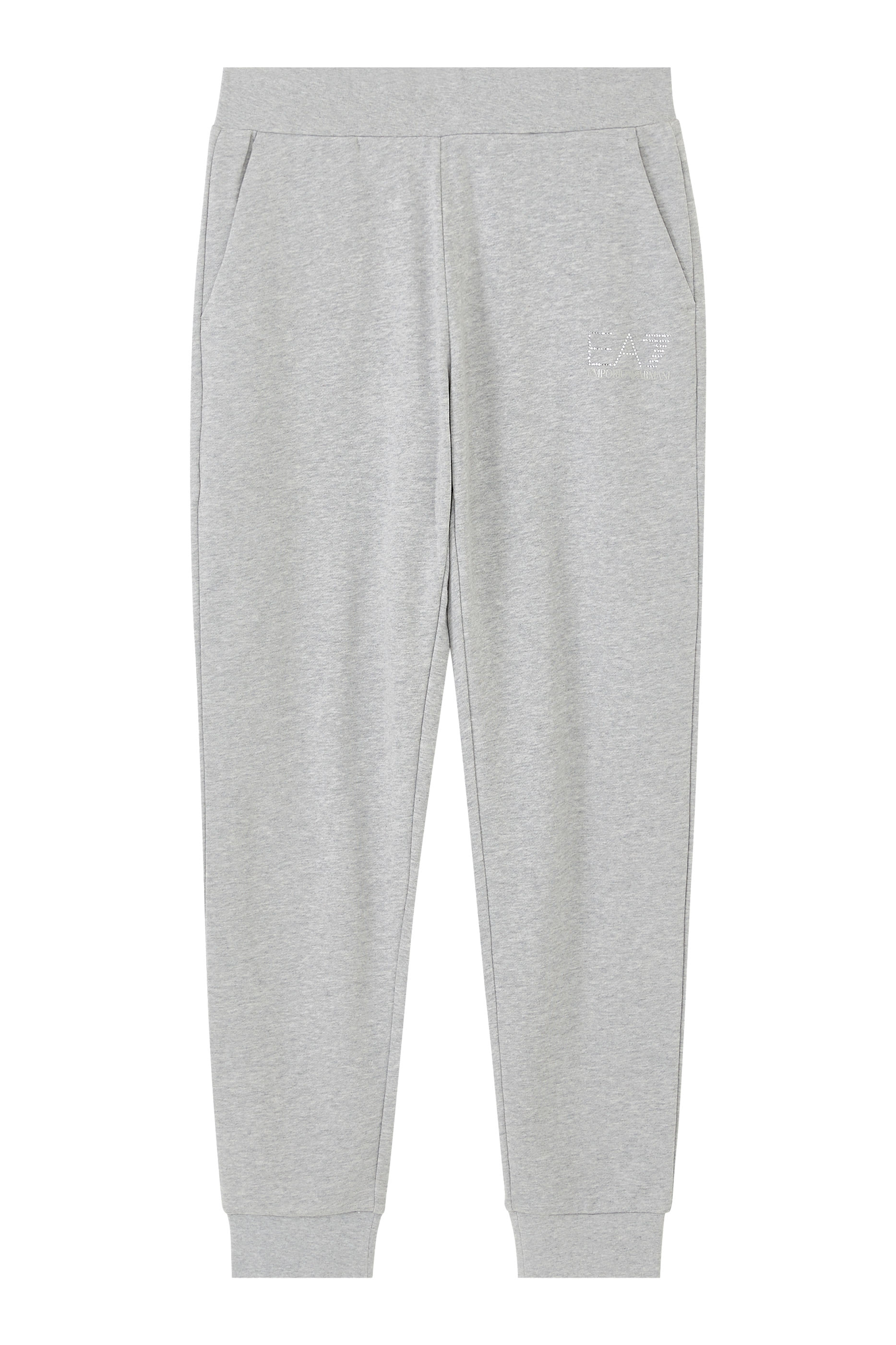 EA7 Logo Jersey Trousers