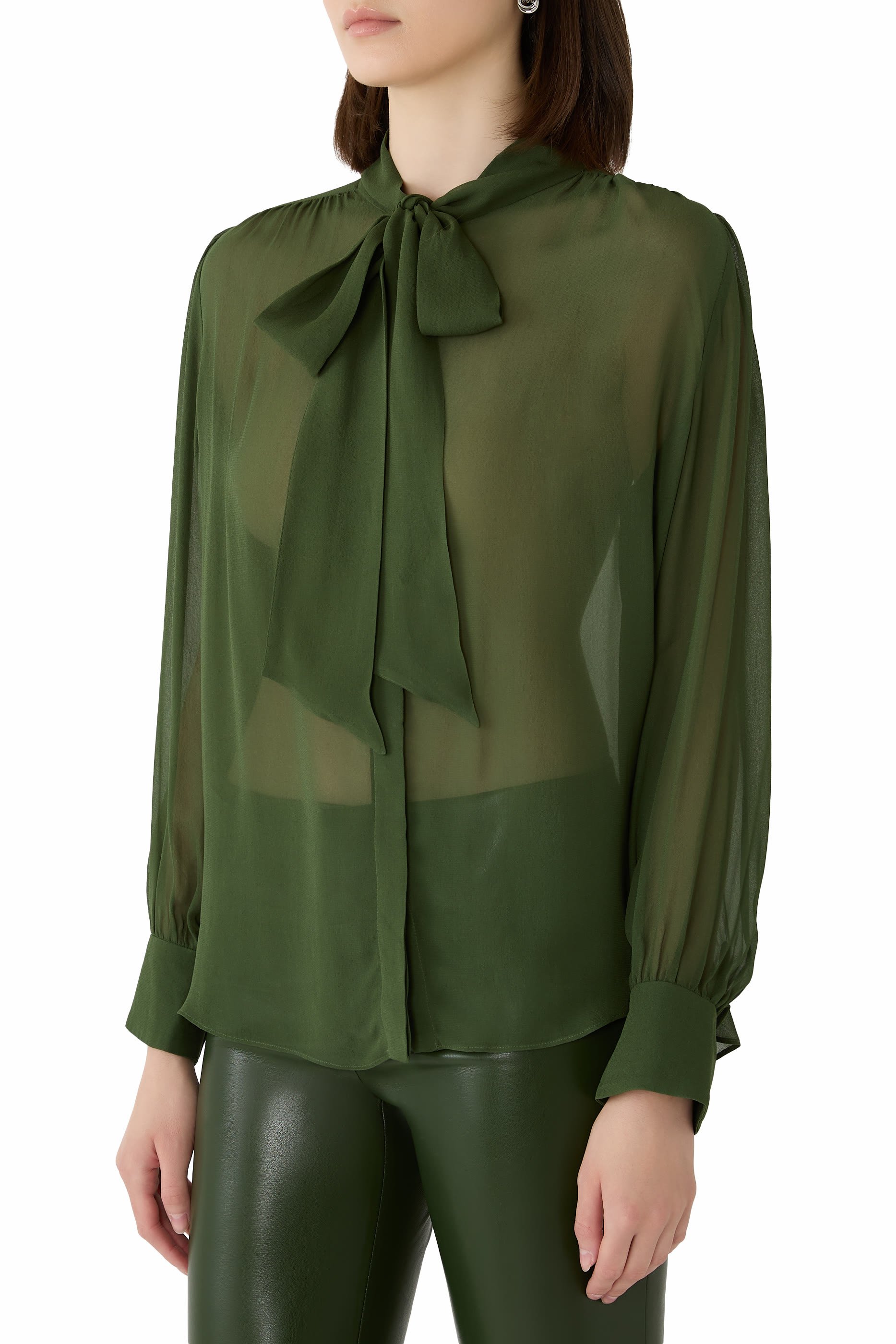  Lloyd Tie Neck Blouse