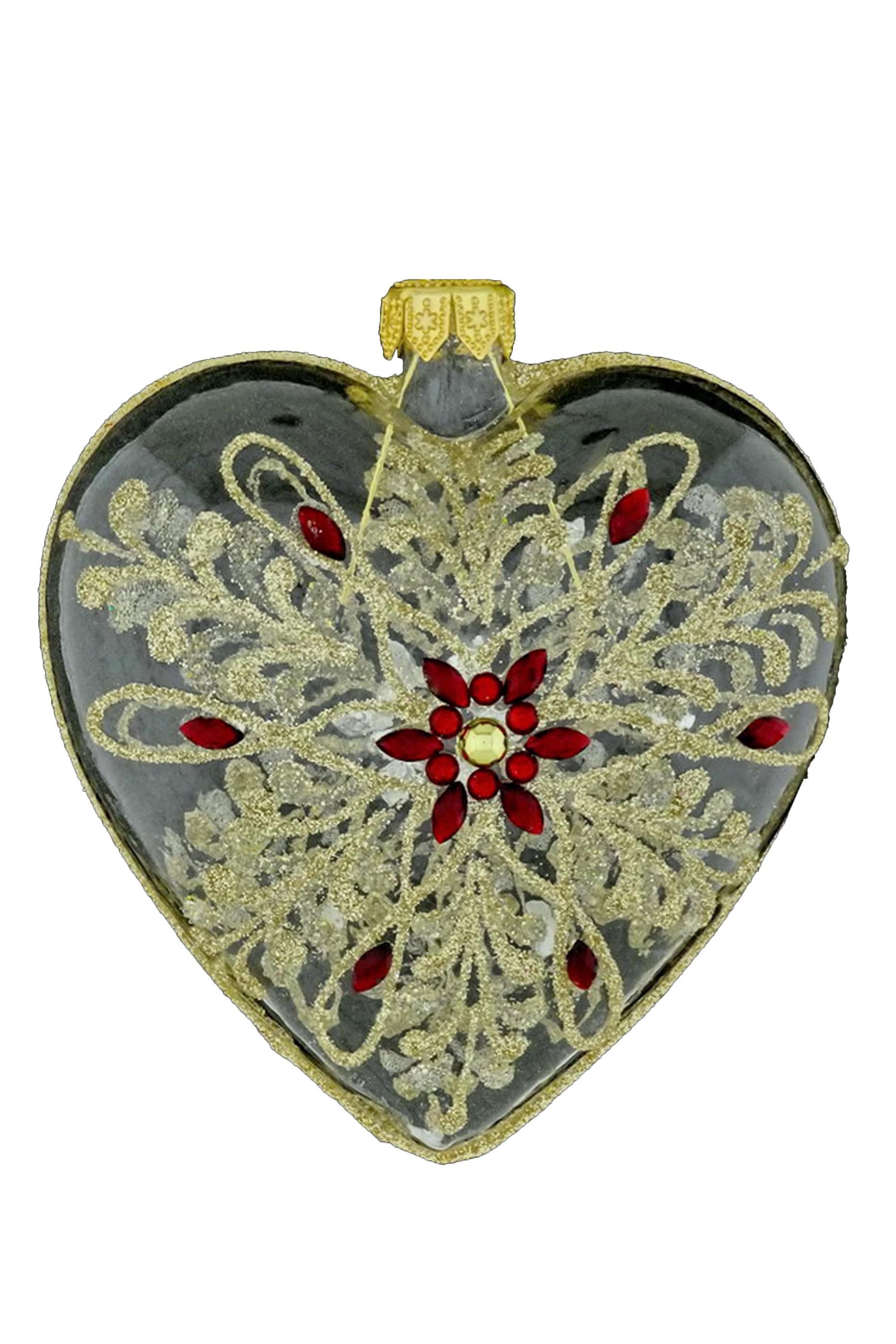 Glass Heart Ornament