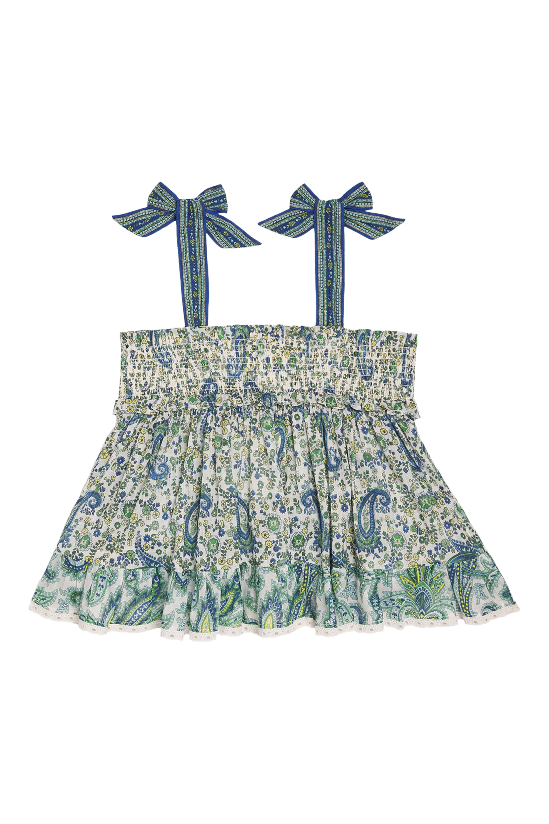 Kids Halliday Shirred Top