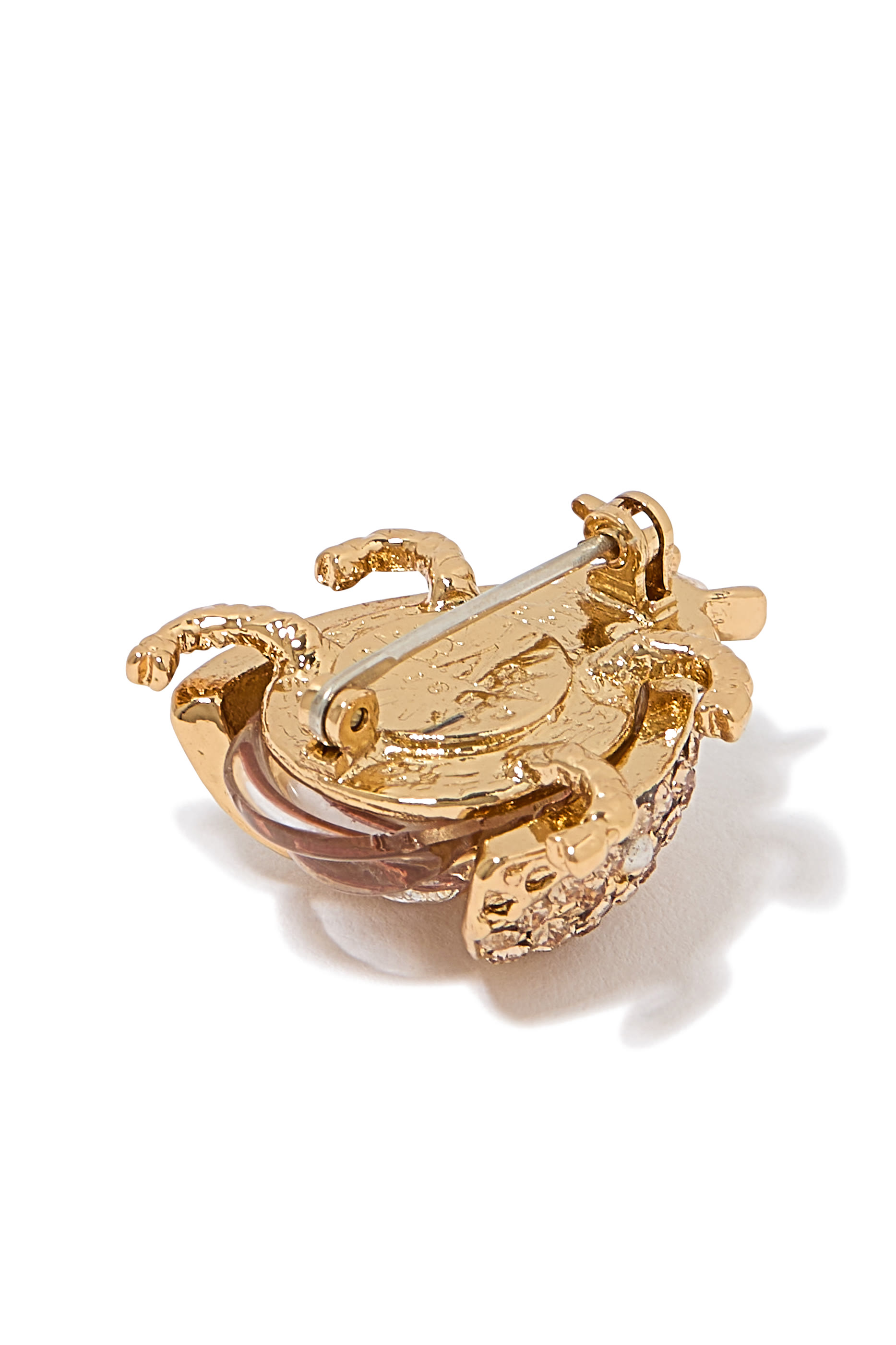 Coccinelle Brooch, Gold-Plated Brass