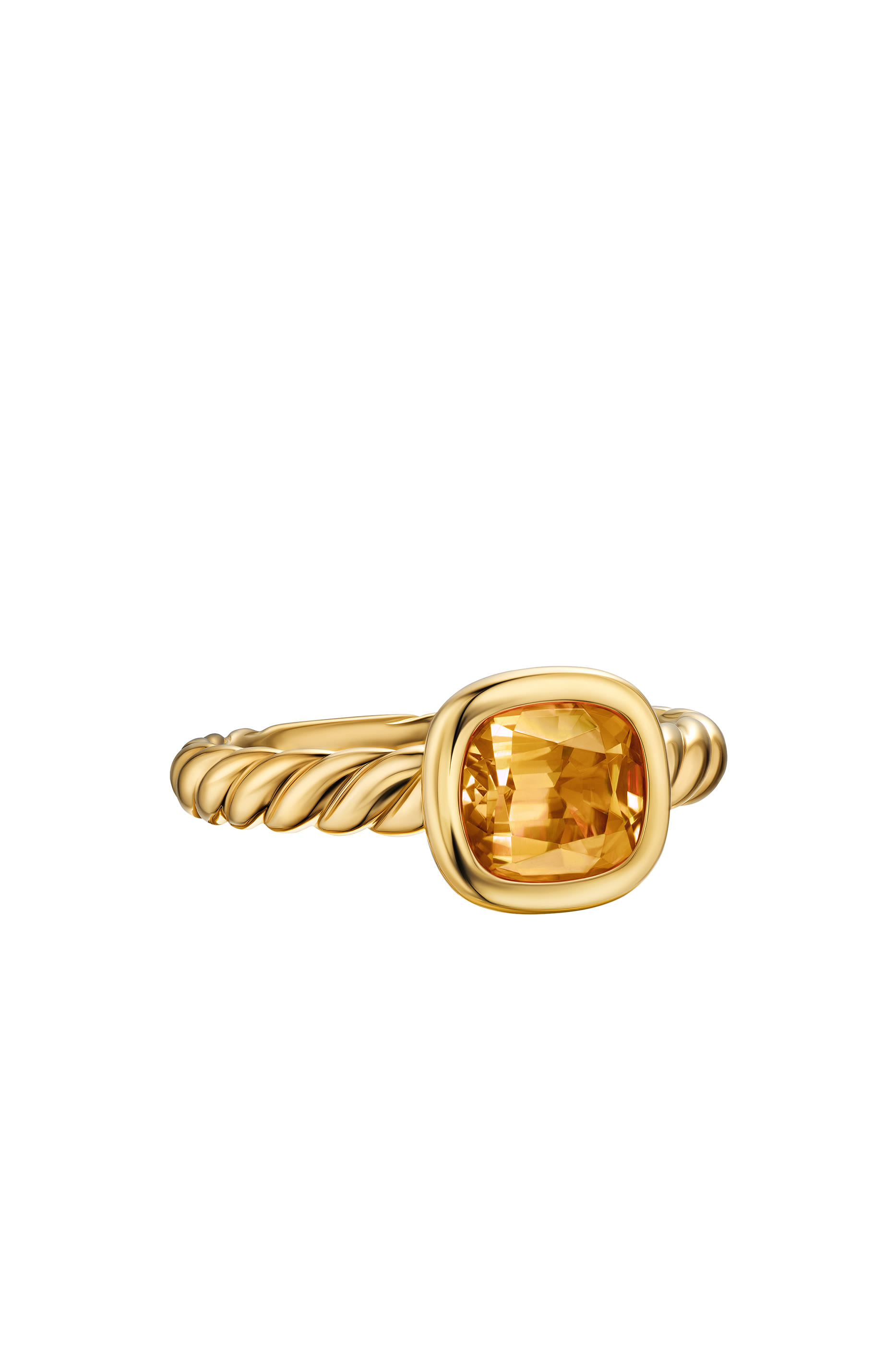 DY Mercer&reg; Stone Ring, 18k Yellow Gold & Citrine
