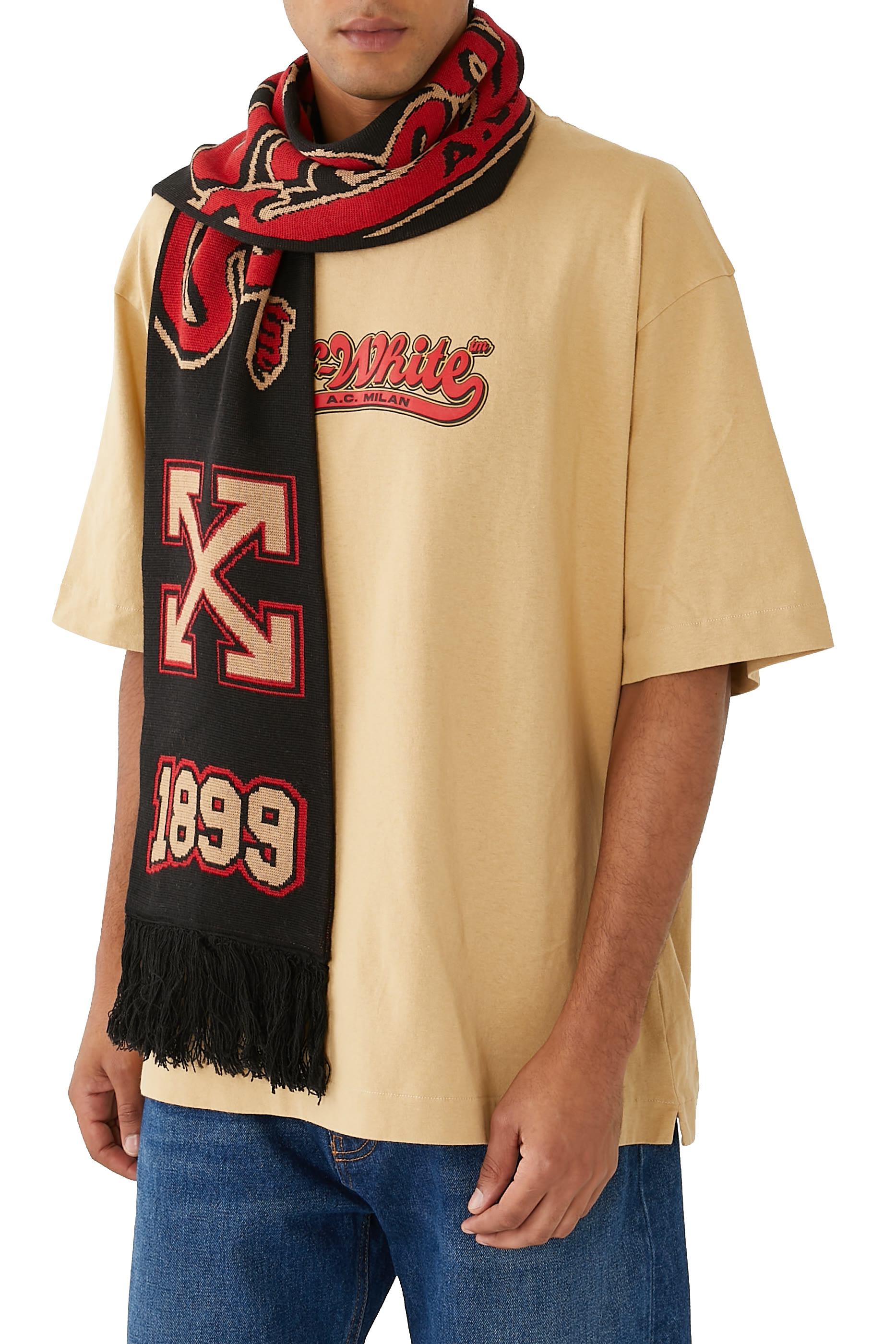 OW x A.C Milan Scarf