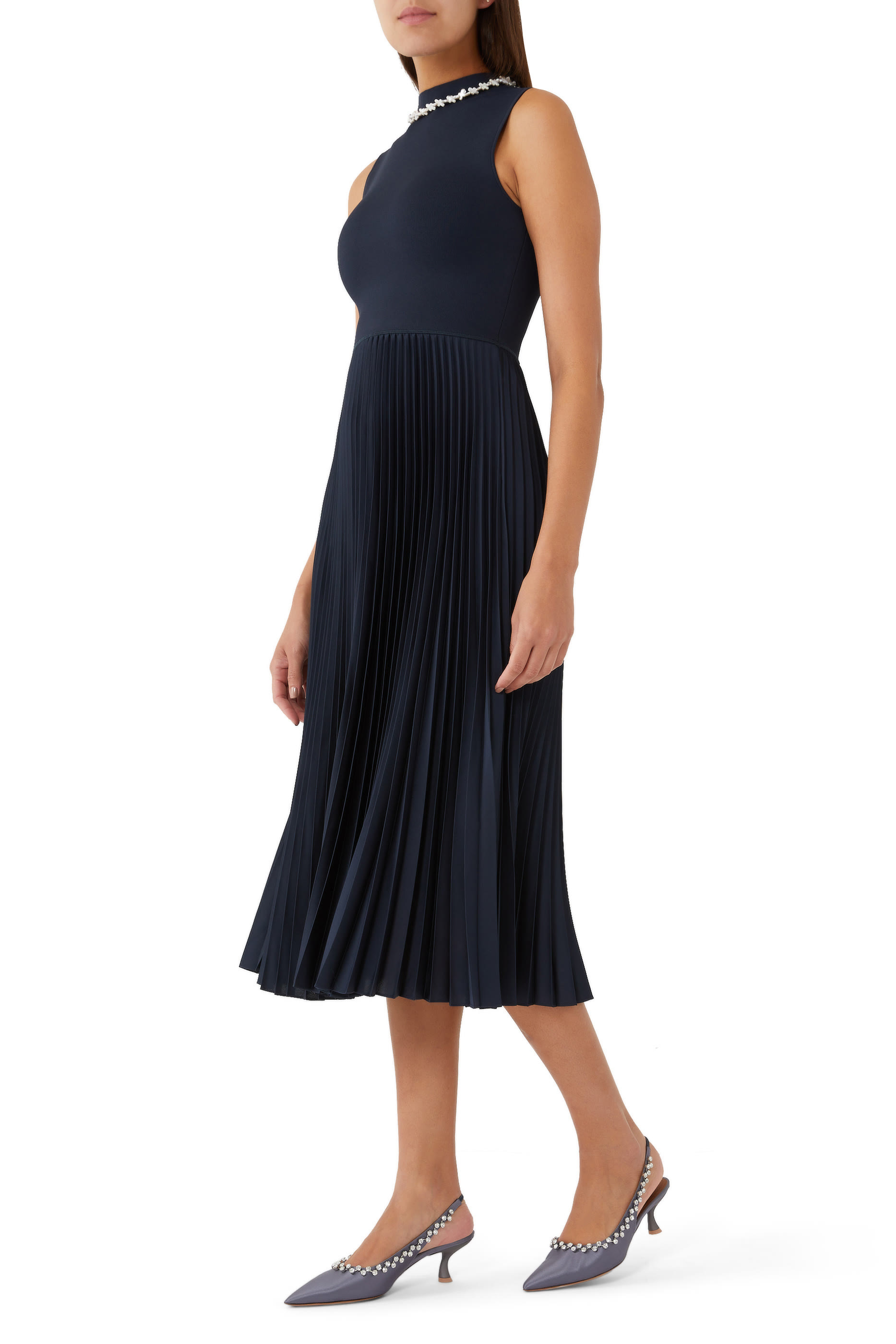 Giselle 45 Satin Slingback Pumps