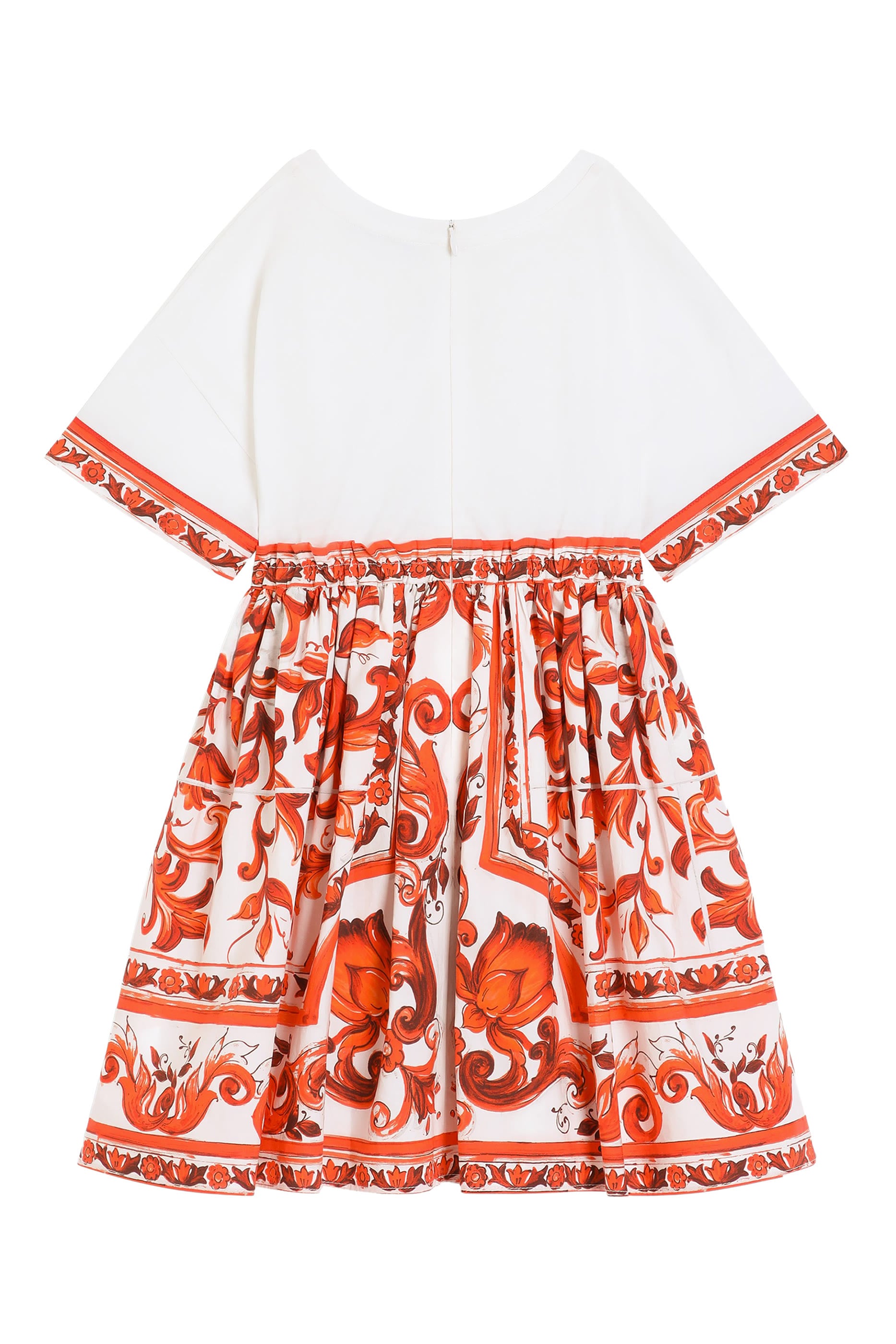 Kids Majolica-Print Dress