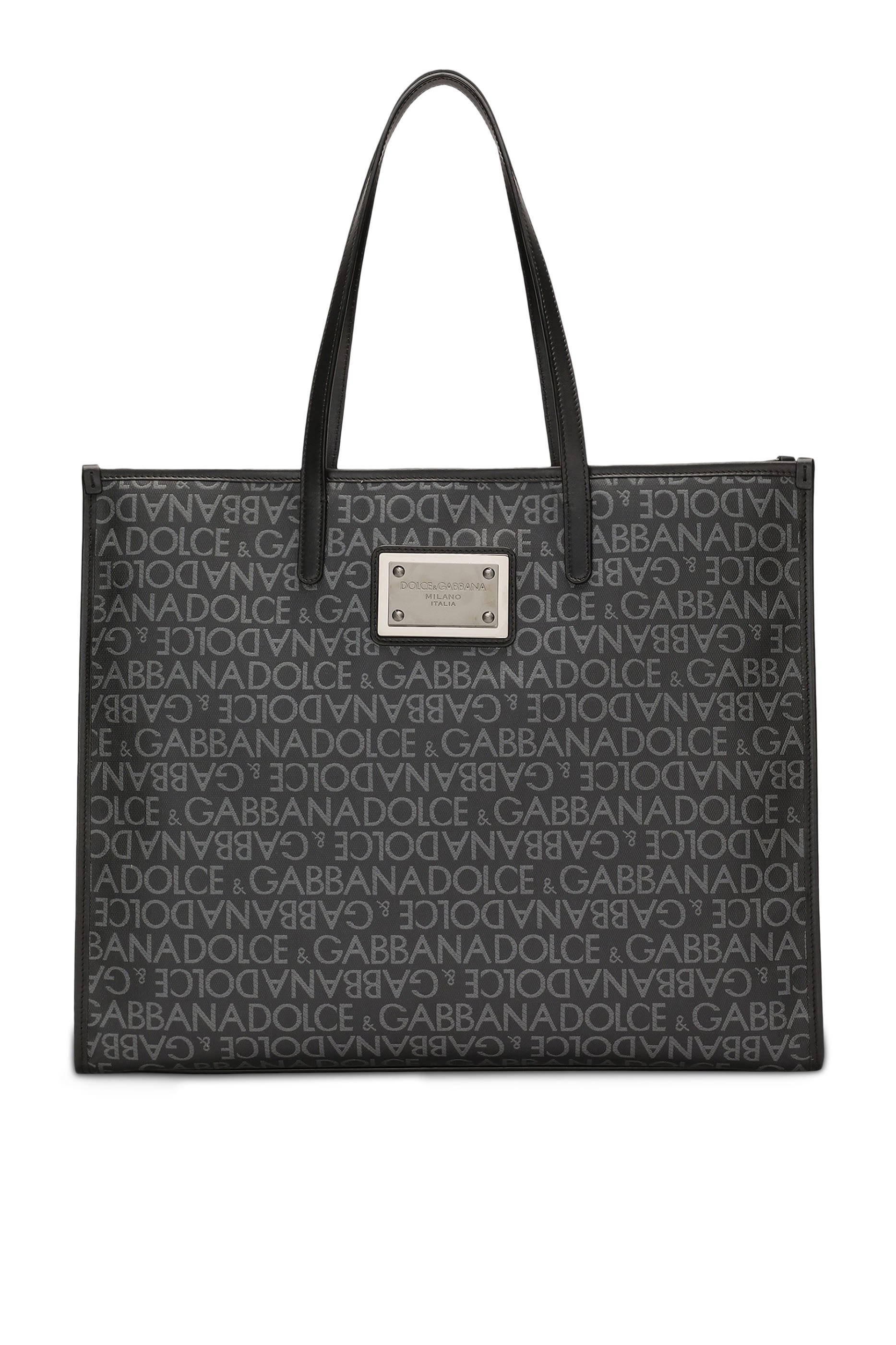 Large Coated Jacquard Shopper