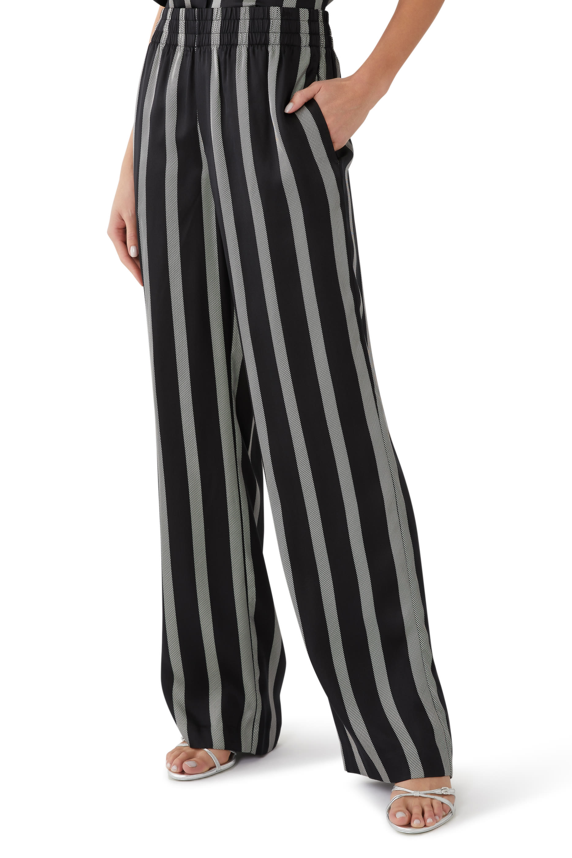 Soto Herringbone Stripe Pants