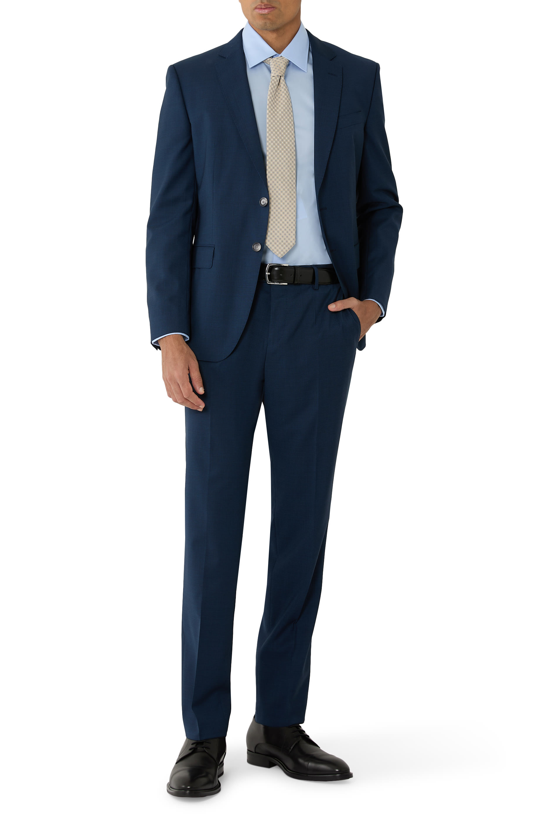 Jacquard Pattern Silk-Blend Tie