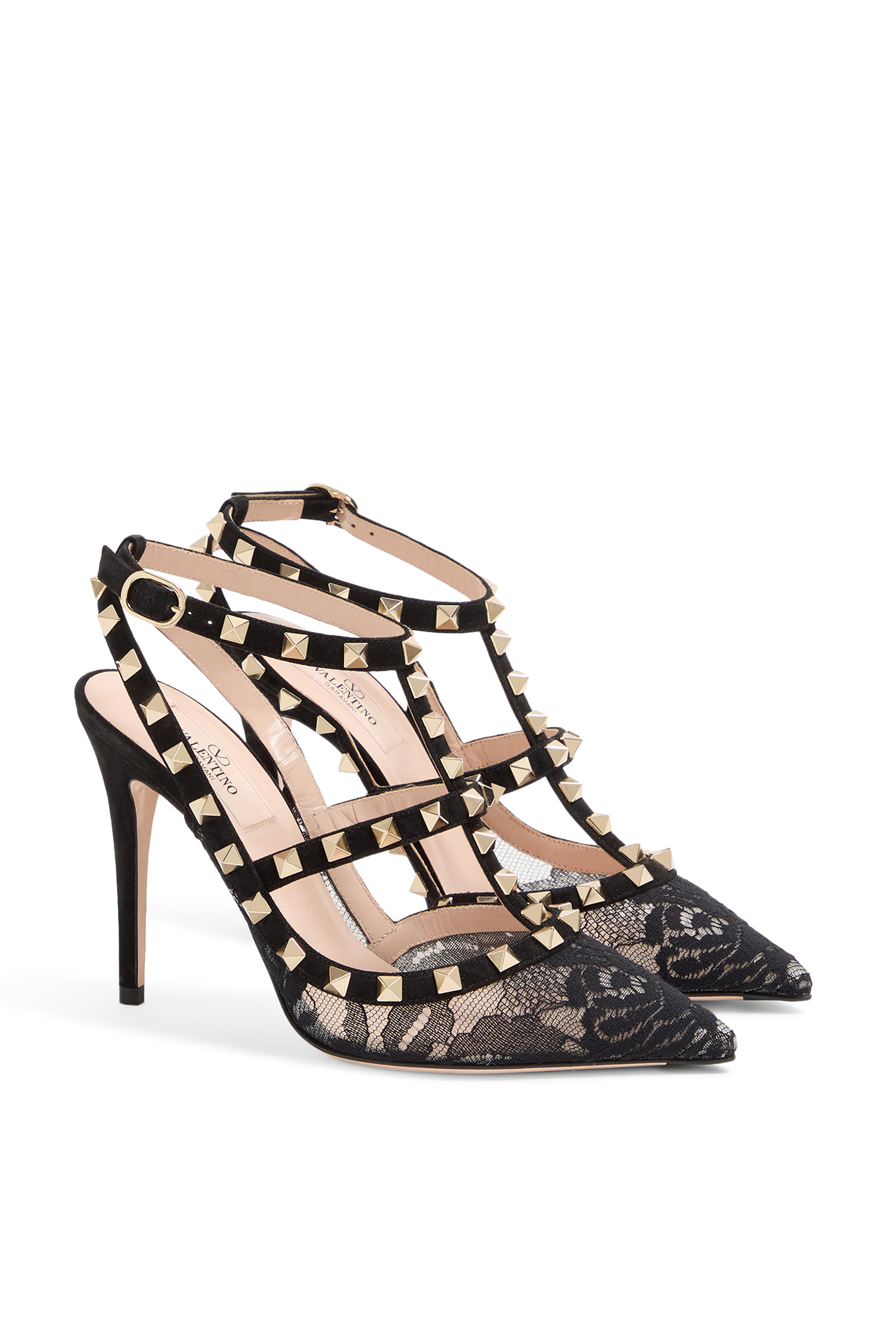  Rockstud 100 Lace Pumps 