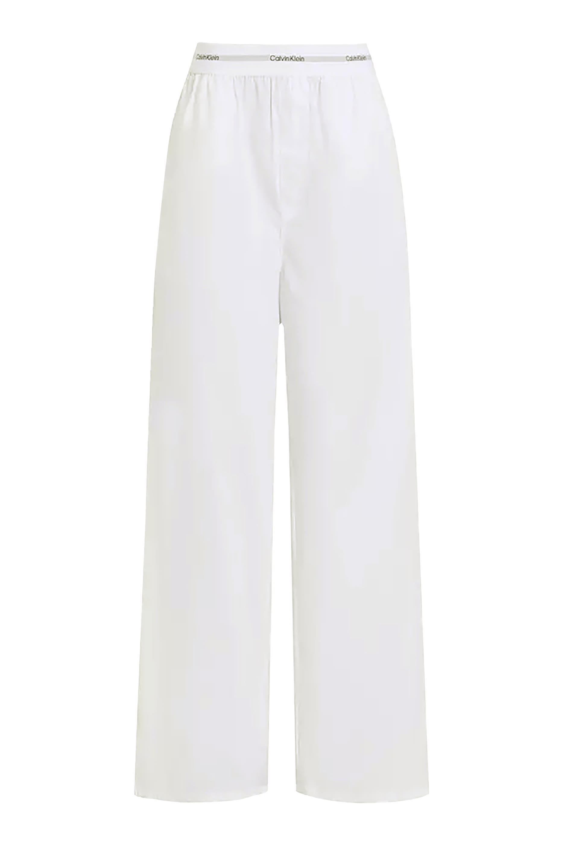 Logo Waistband Cotton Poplin Pants