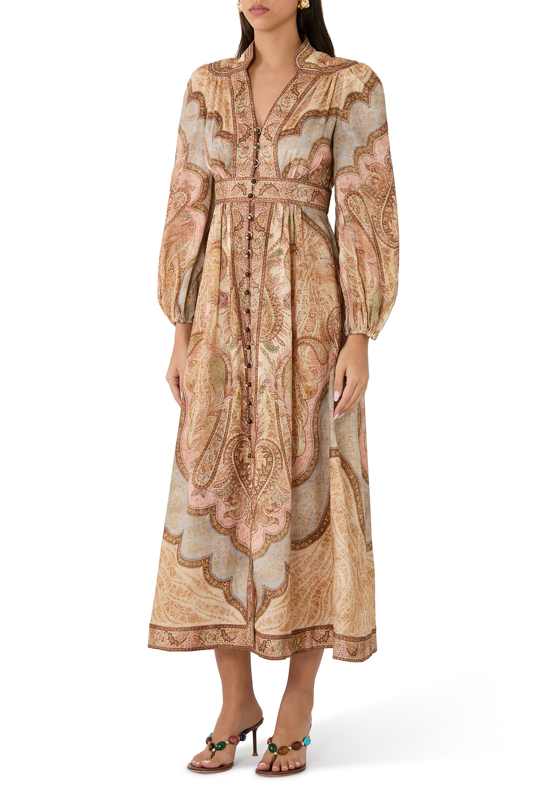 Wanderlust Plunge Midi Dress