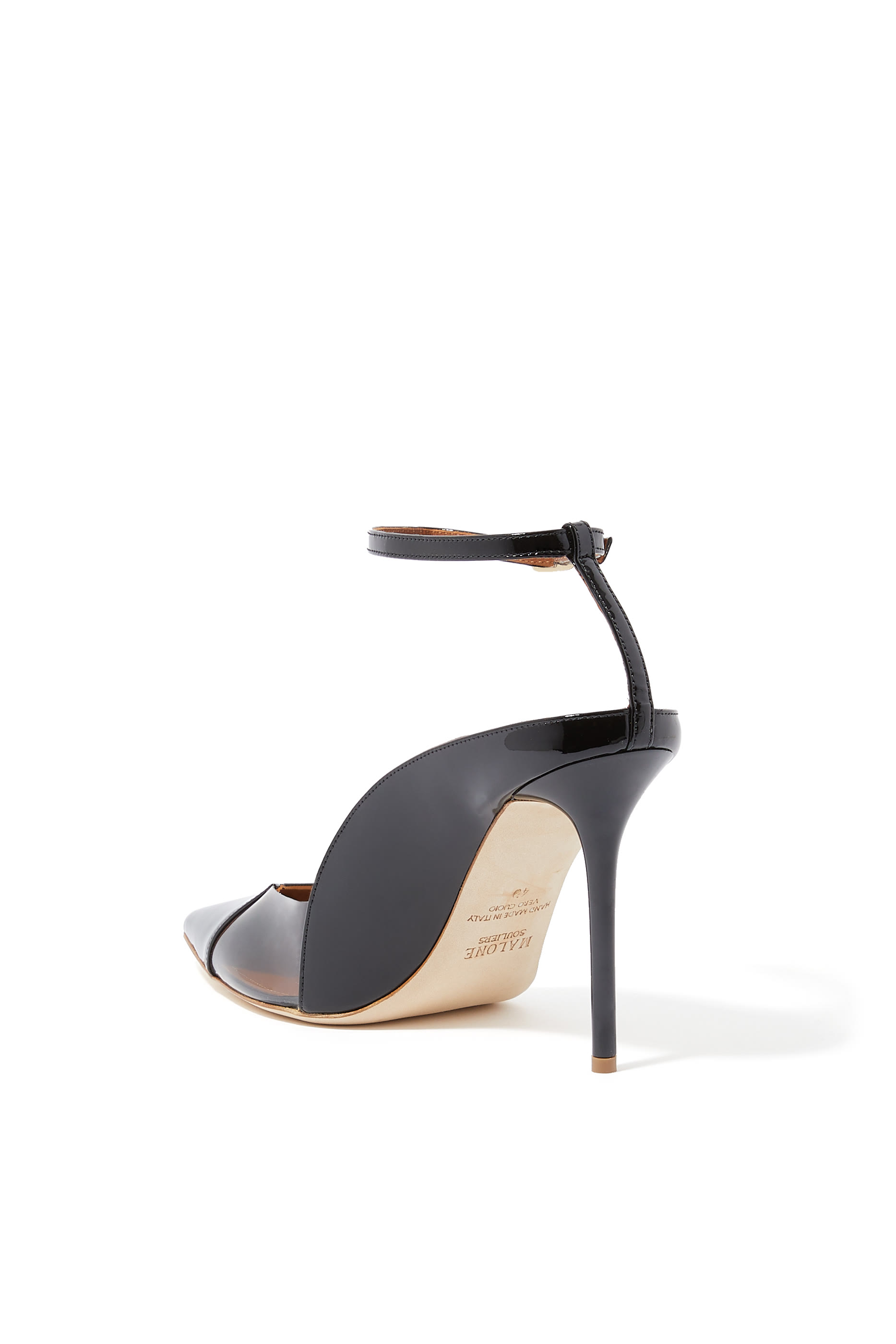 Malia 100 Cut-Out Patent Leather Pumps