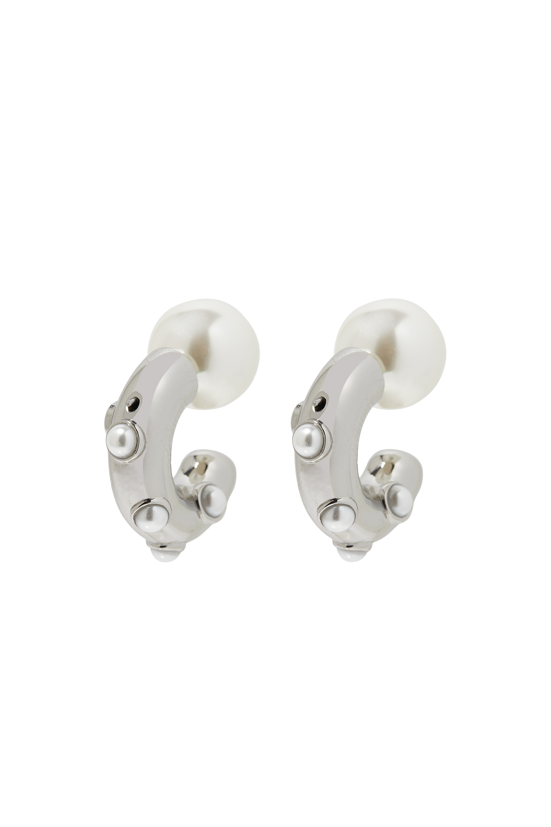 The Pearl Dot Hoops