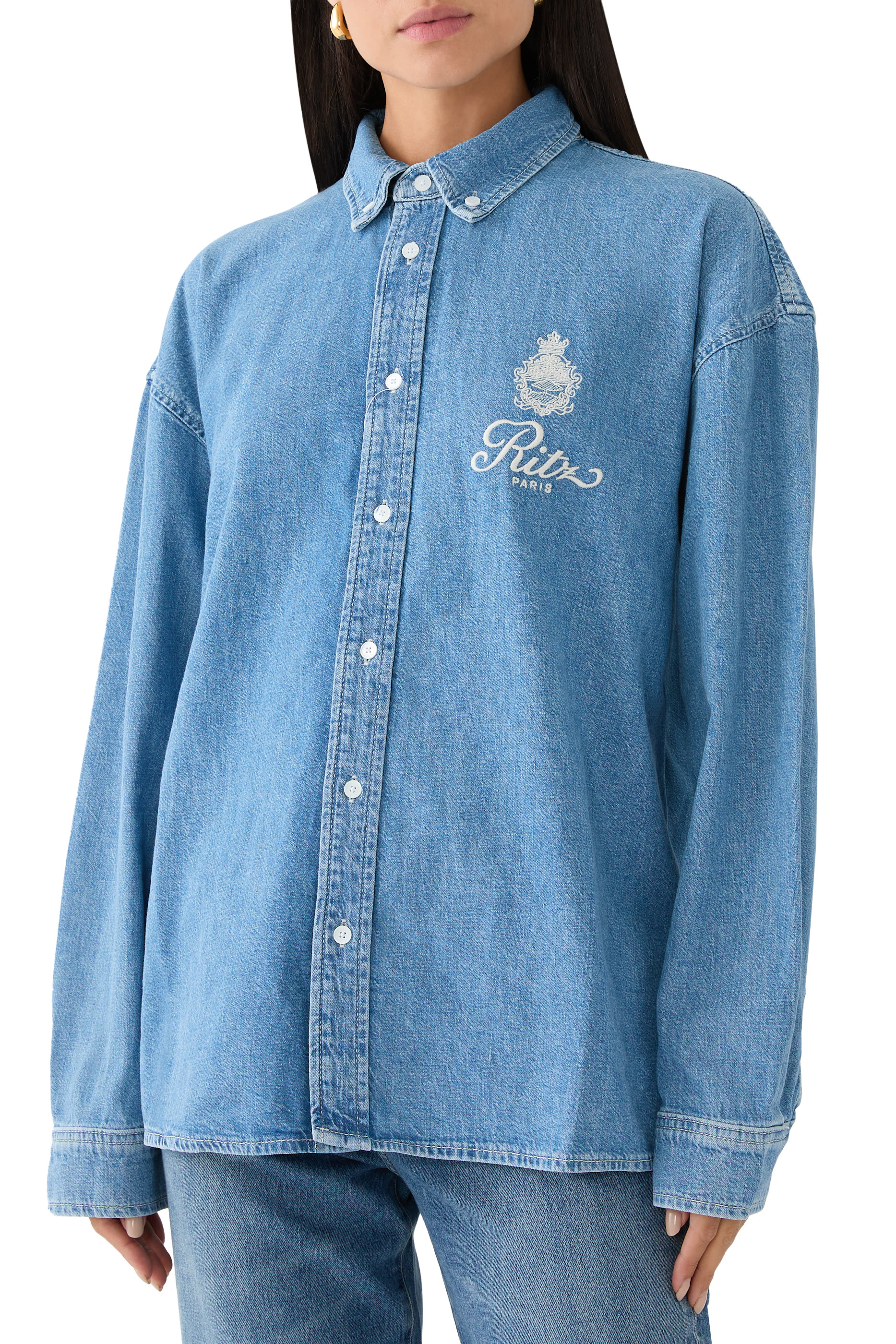 Ritz Embroidery Denim Shirt