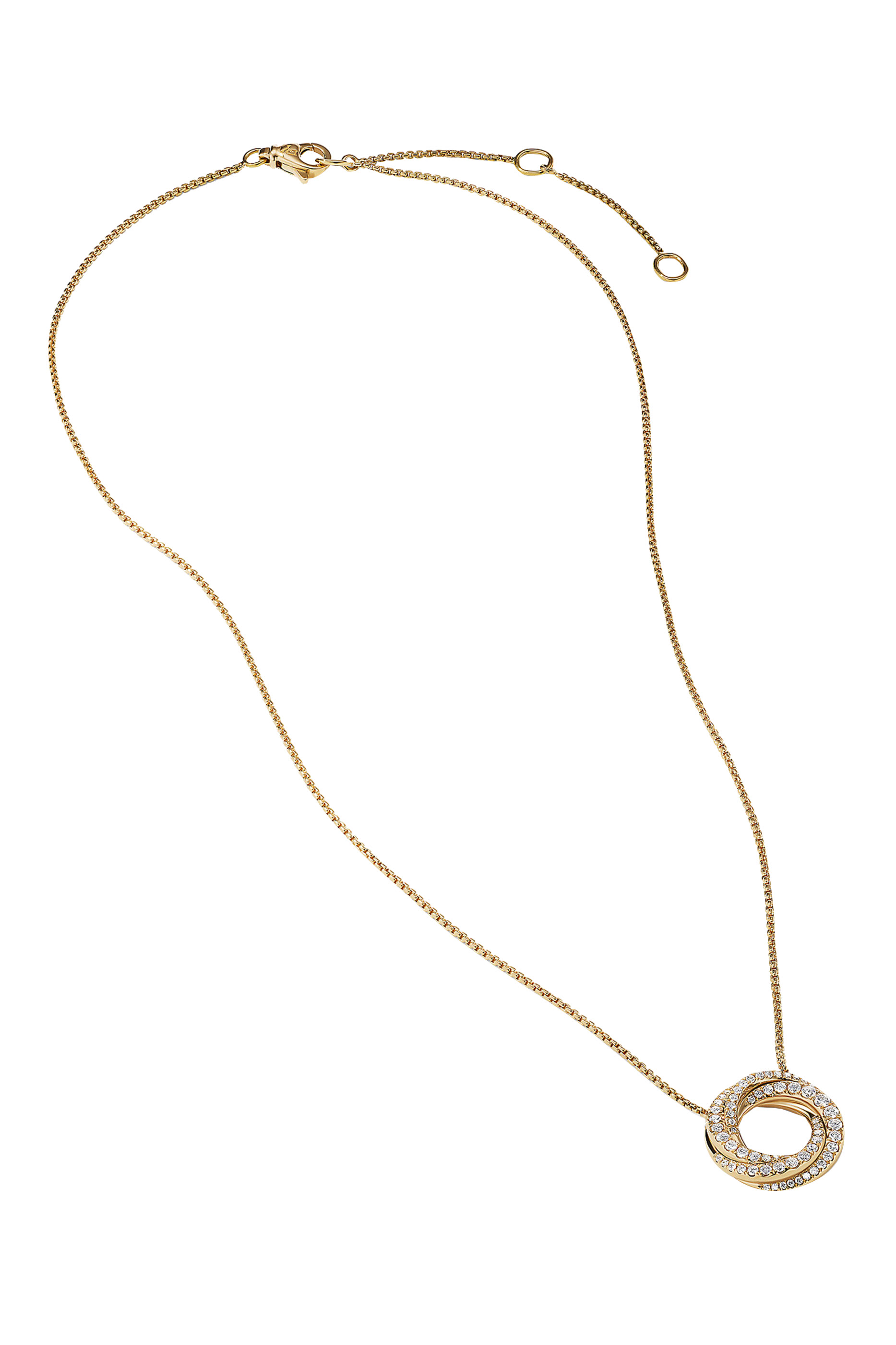 Petite Diamond Crossover Necklace