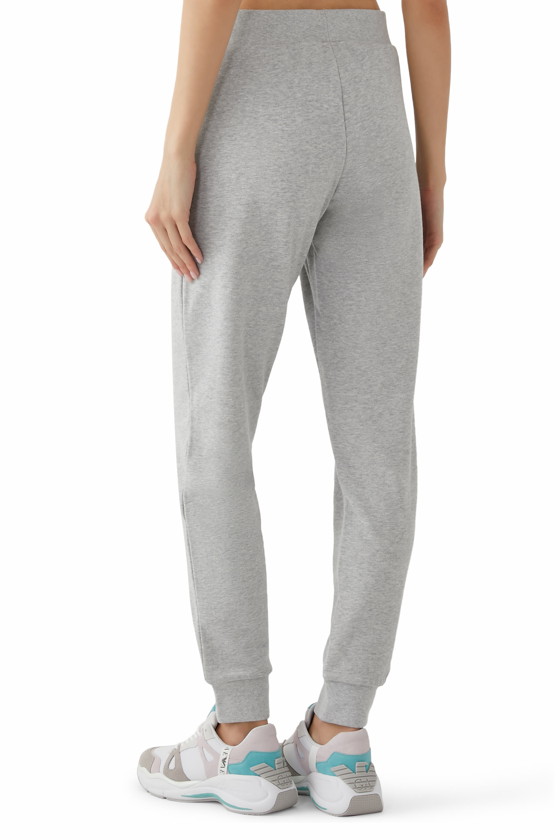 EA7 Logo Jersey Trousers