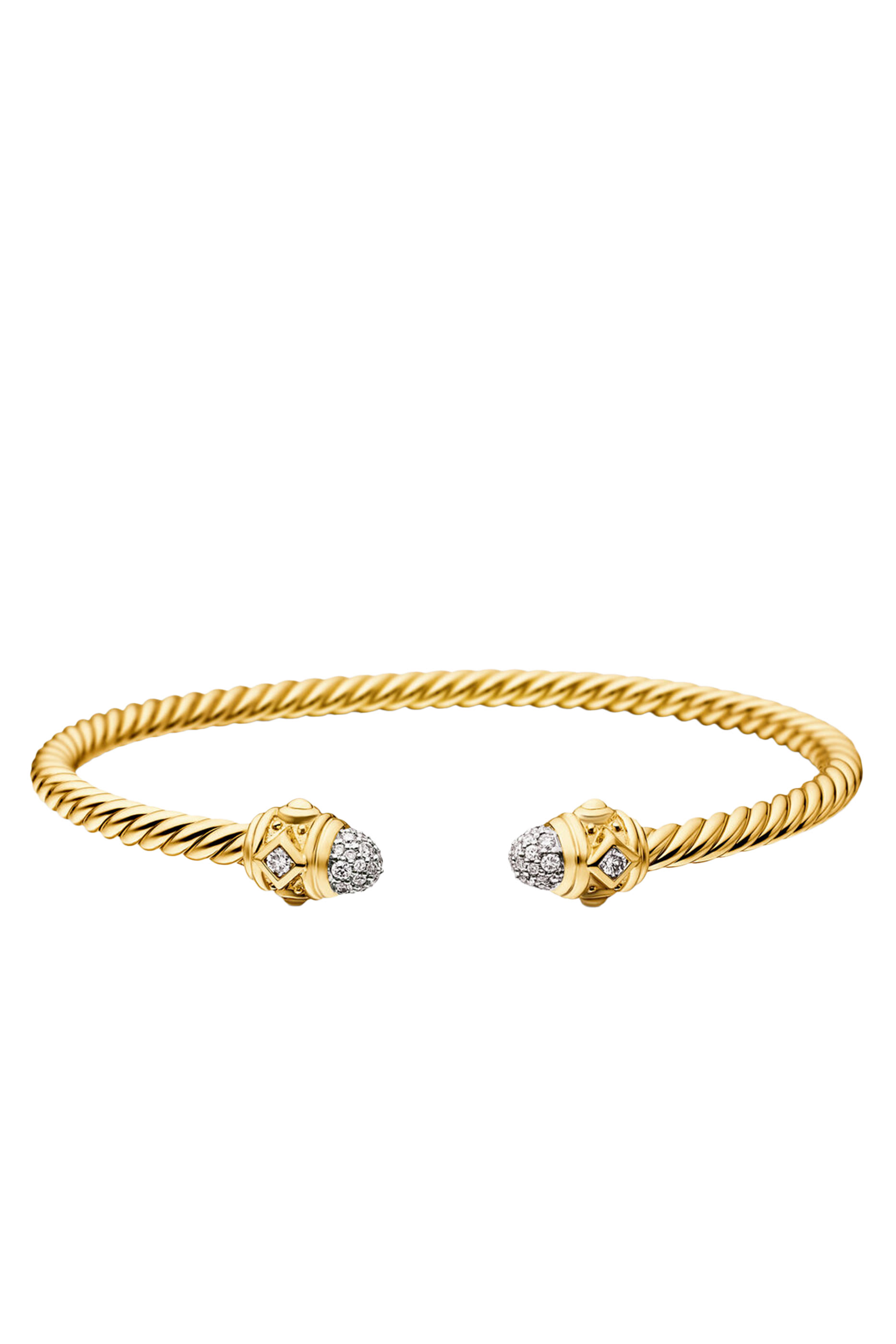 18K Yellow Gold & Diamonds Renaissance&reg; Cablespira Bracelet