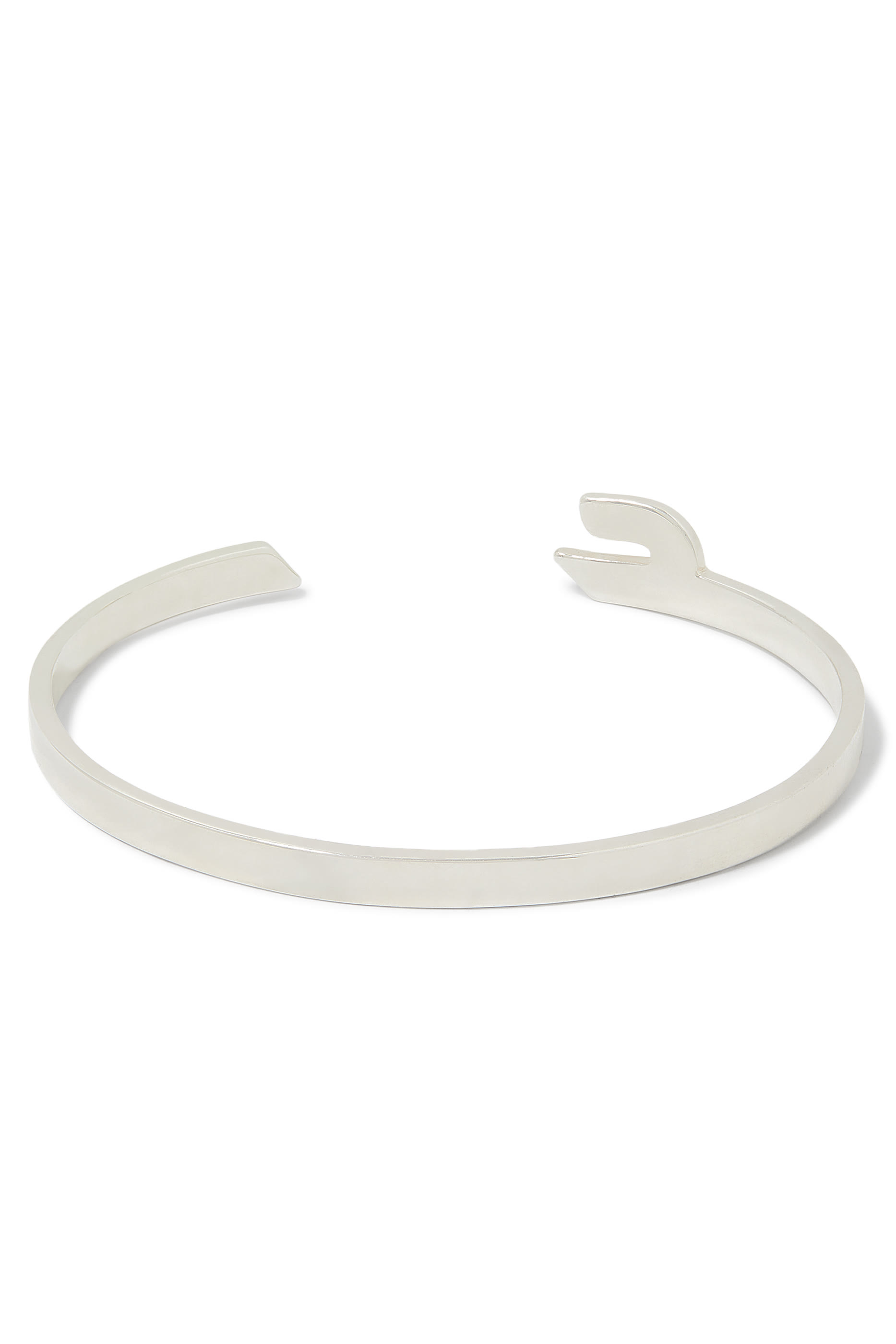 Letter Ein Bangle, Sterling Silver