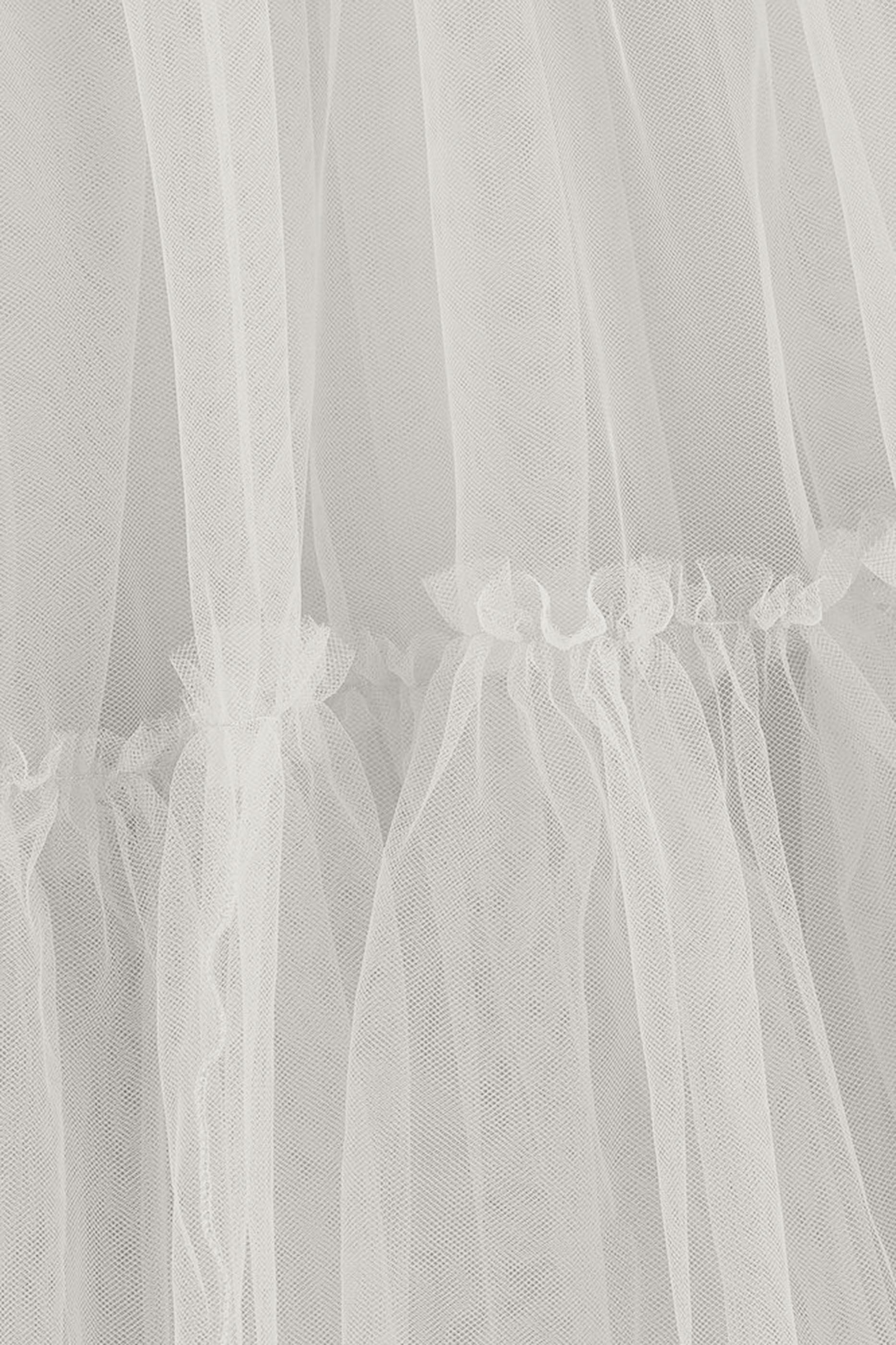 Kids Long Sleeves Tulle Dress