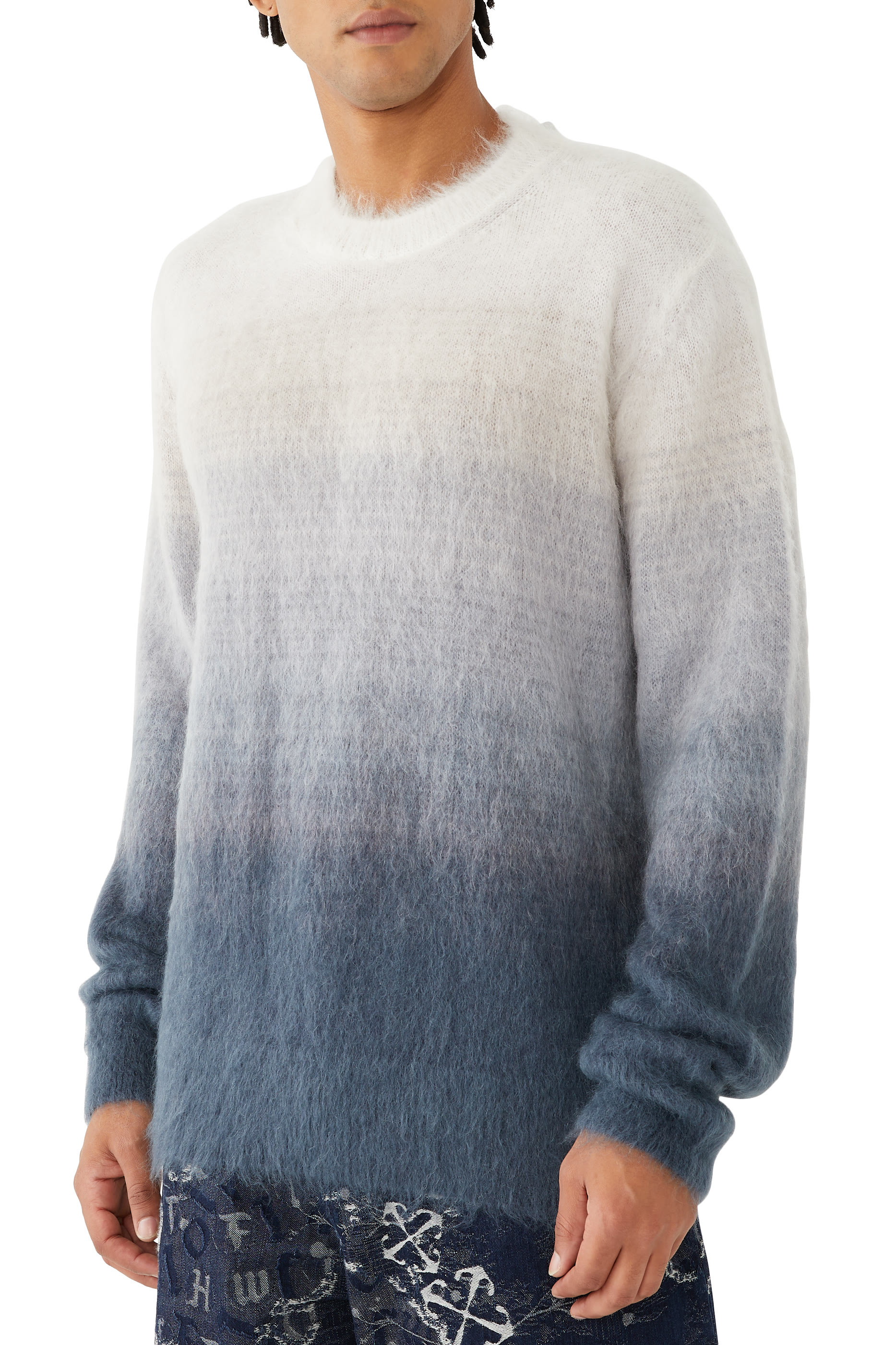 Mohair Arrow Grad Knit Crewneck