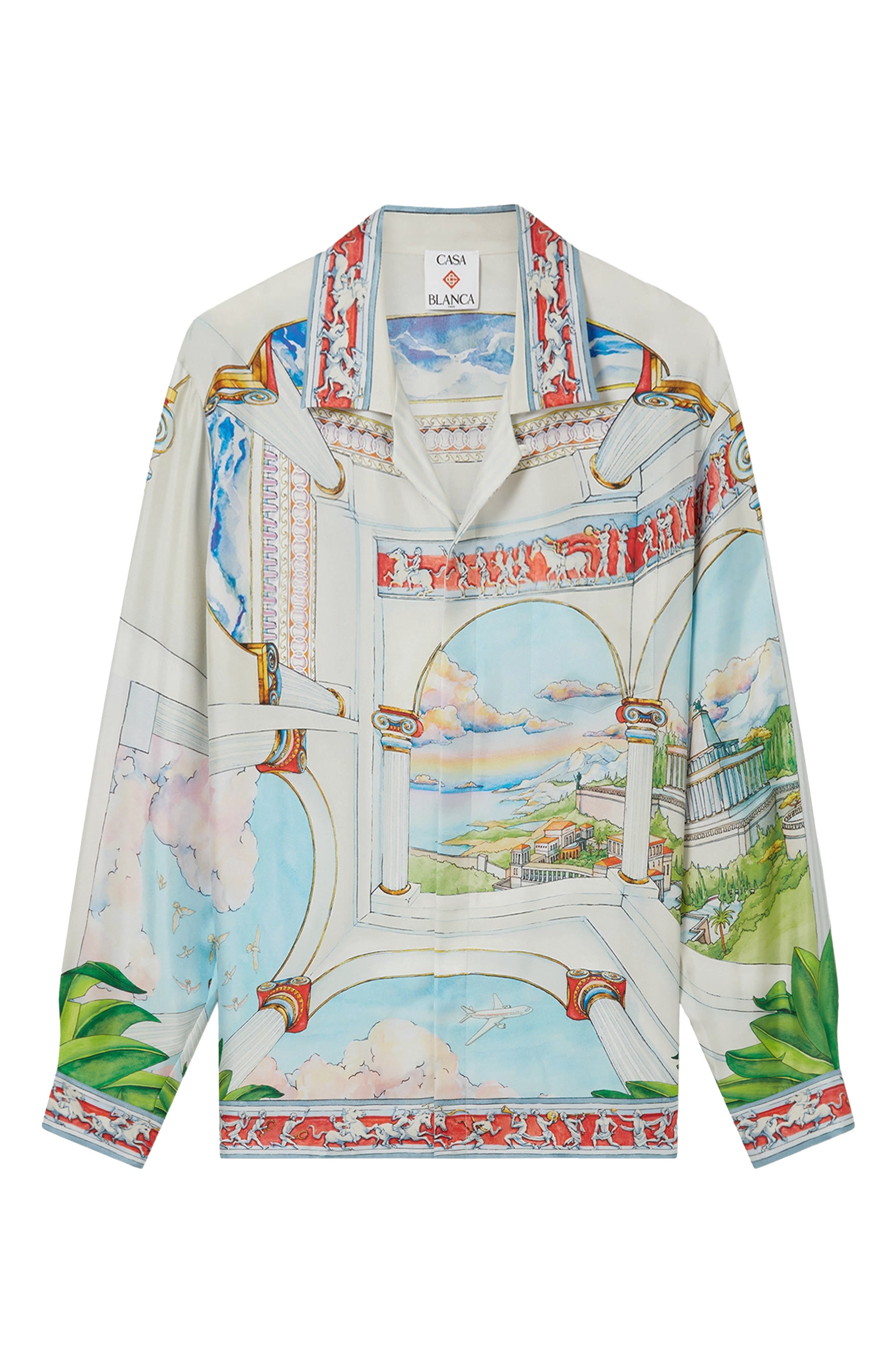 Long Sleeve Cuban Collar Shirt