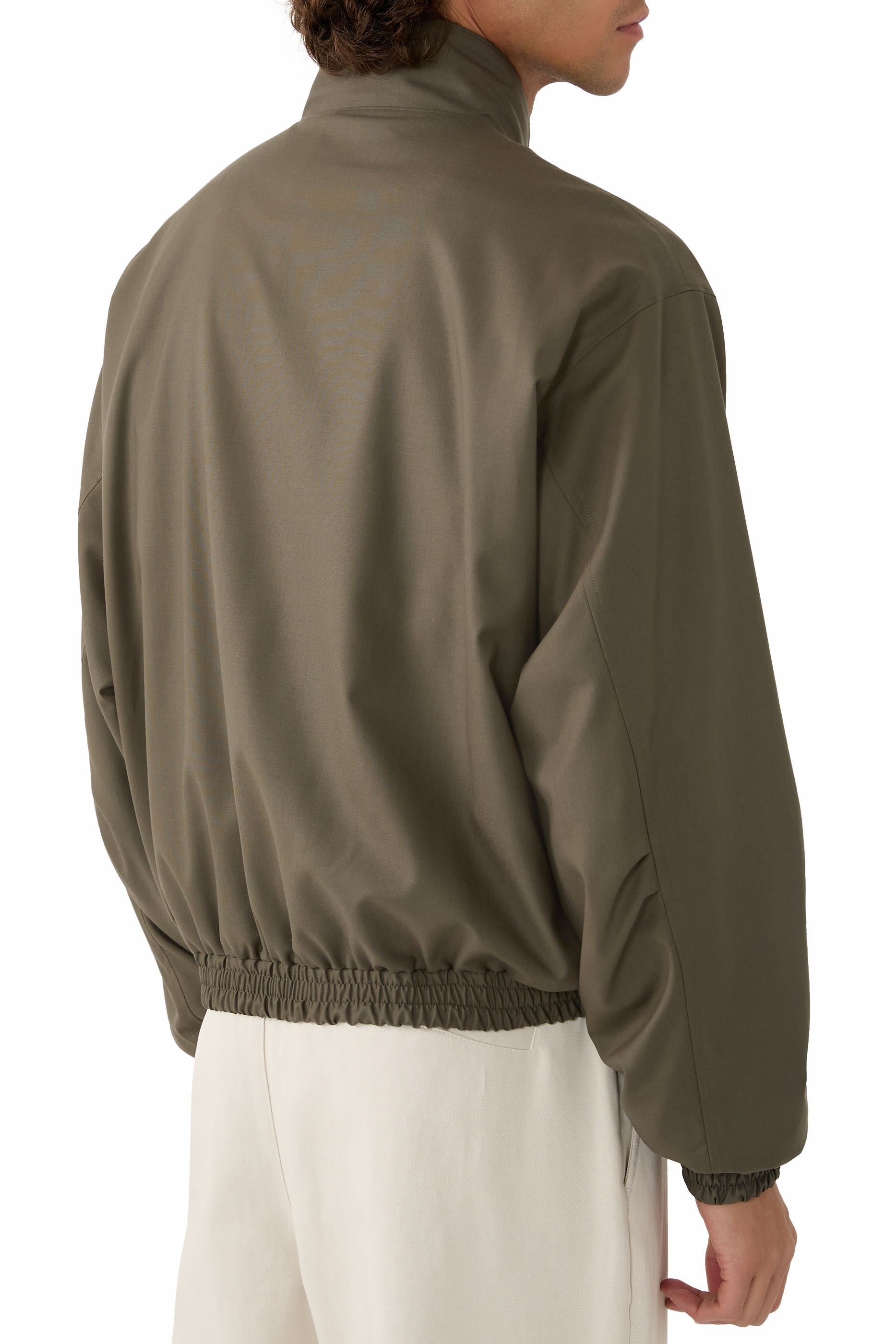 Super Fine Tropical Wool Zip Blouson