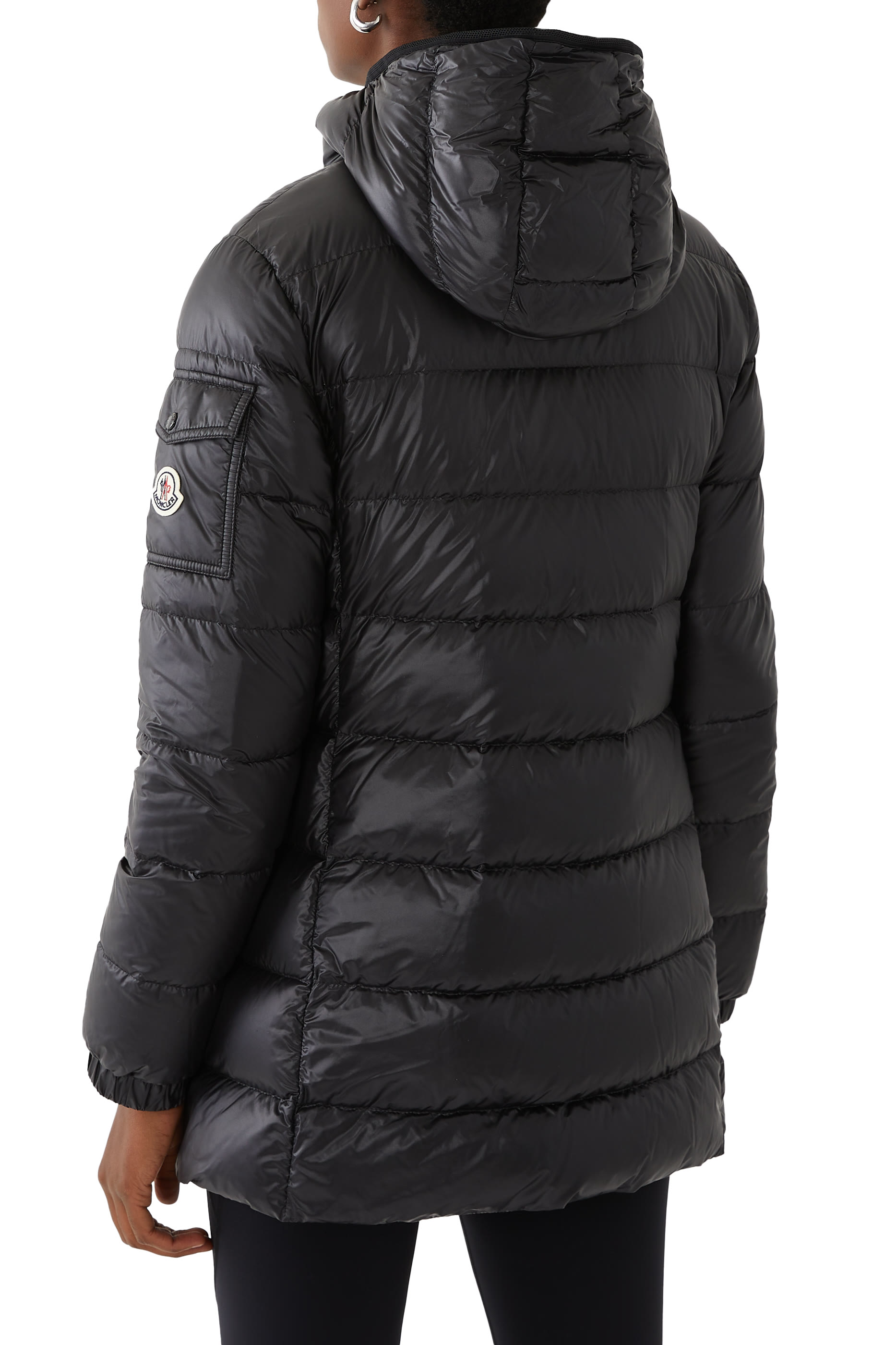Glements Hooded Mid-Length Down Jacket
