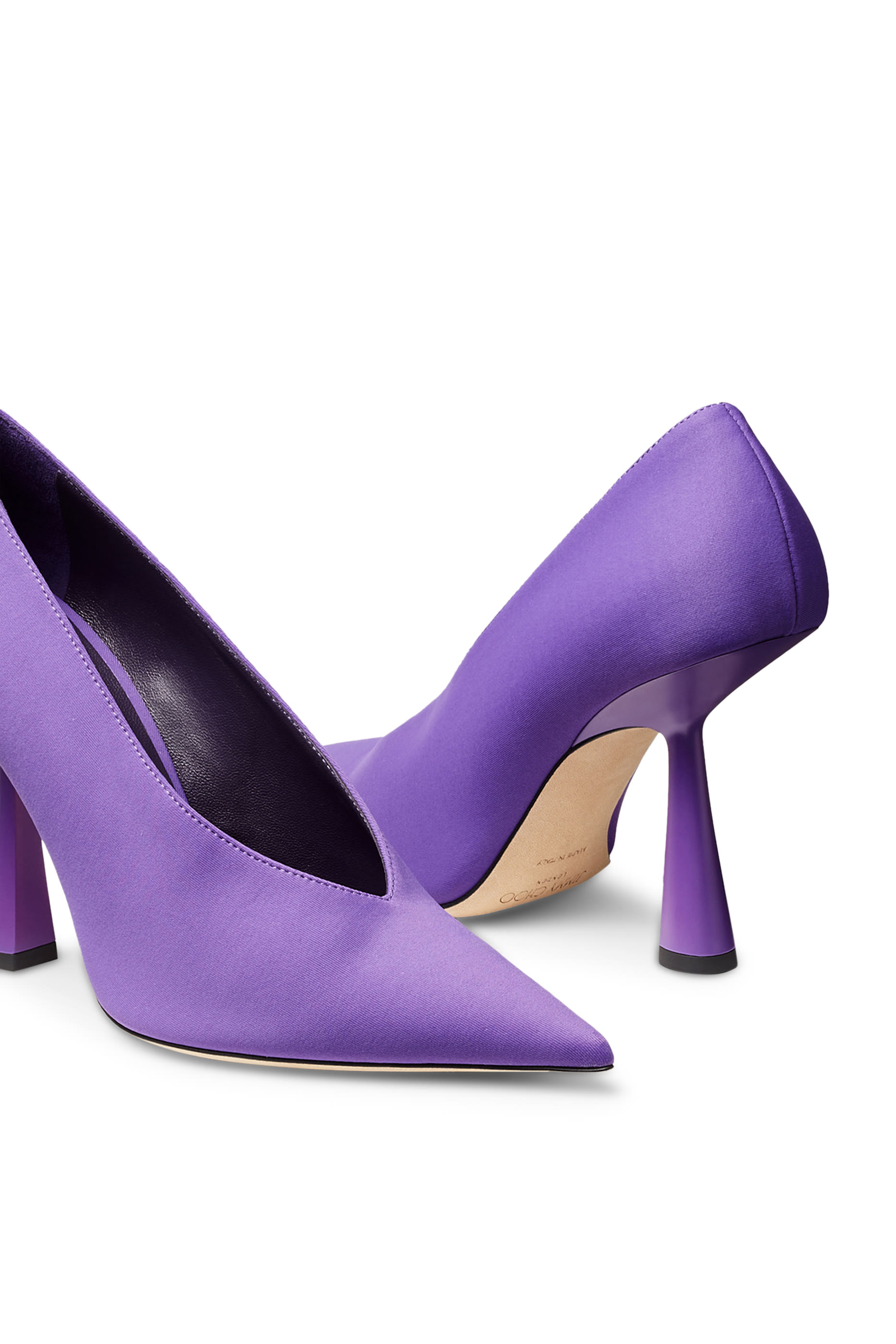 Maryanne 100 Cassis Lycra Pointed-Toe Pumps
