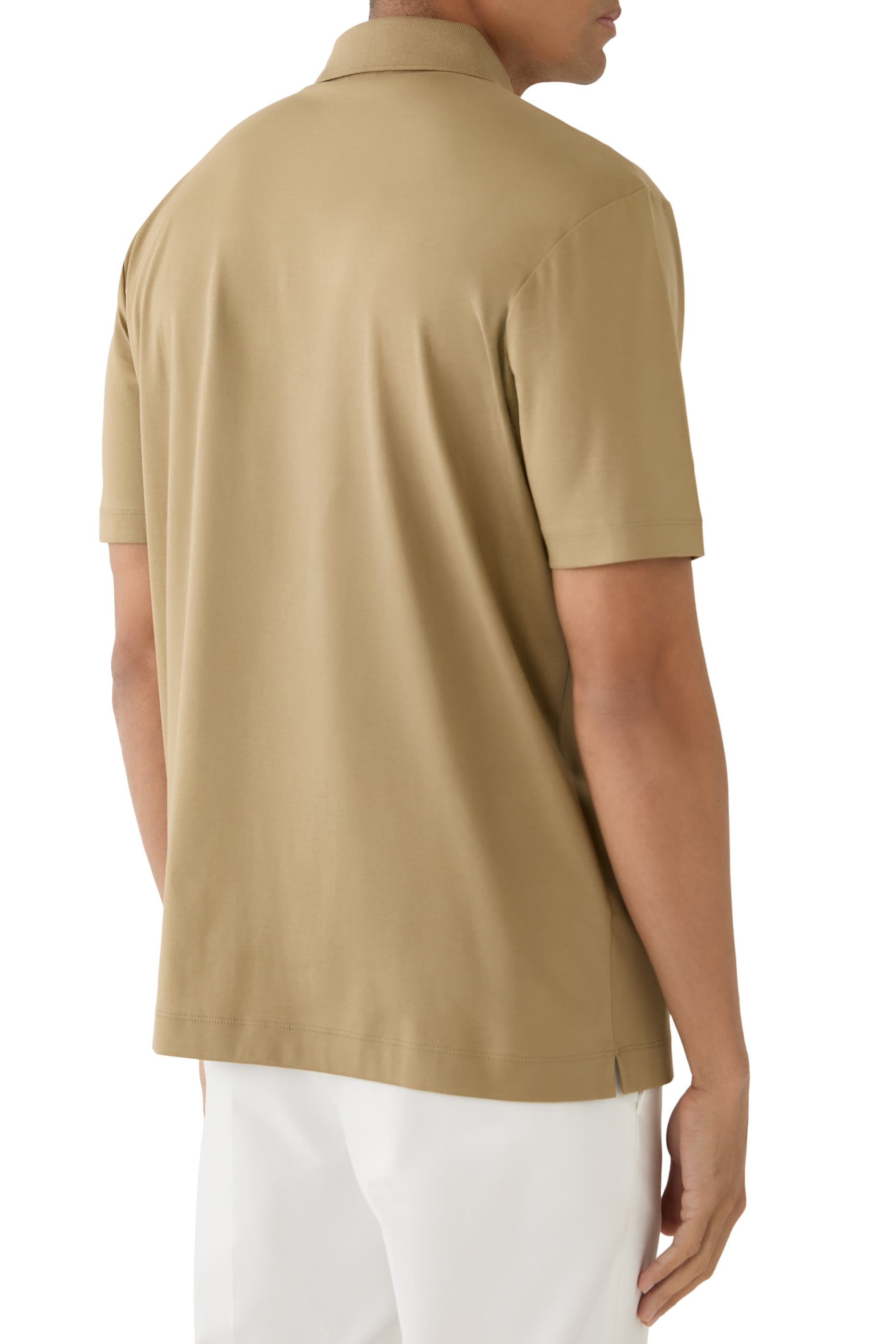 Double B Monogram Mercerised-Cotton Polo Shirt