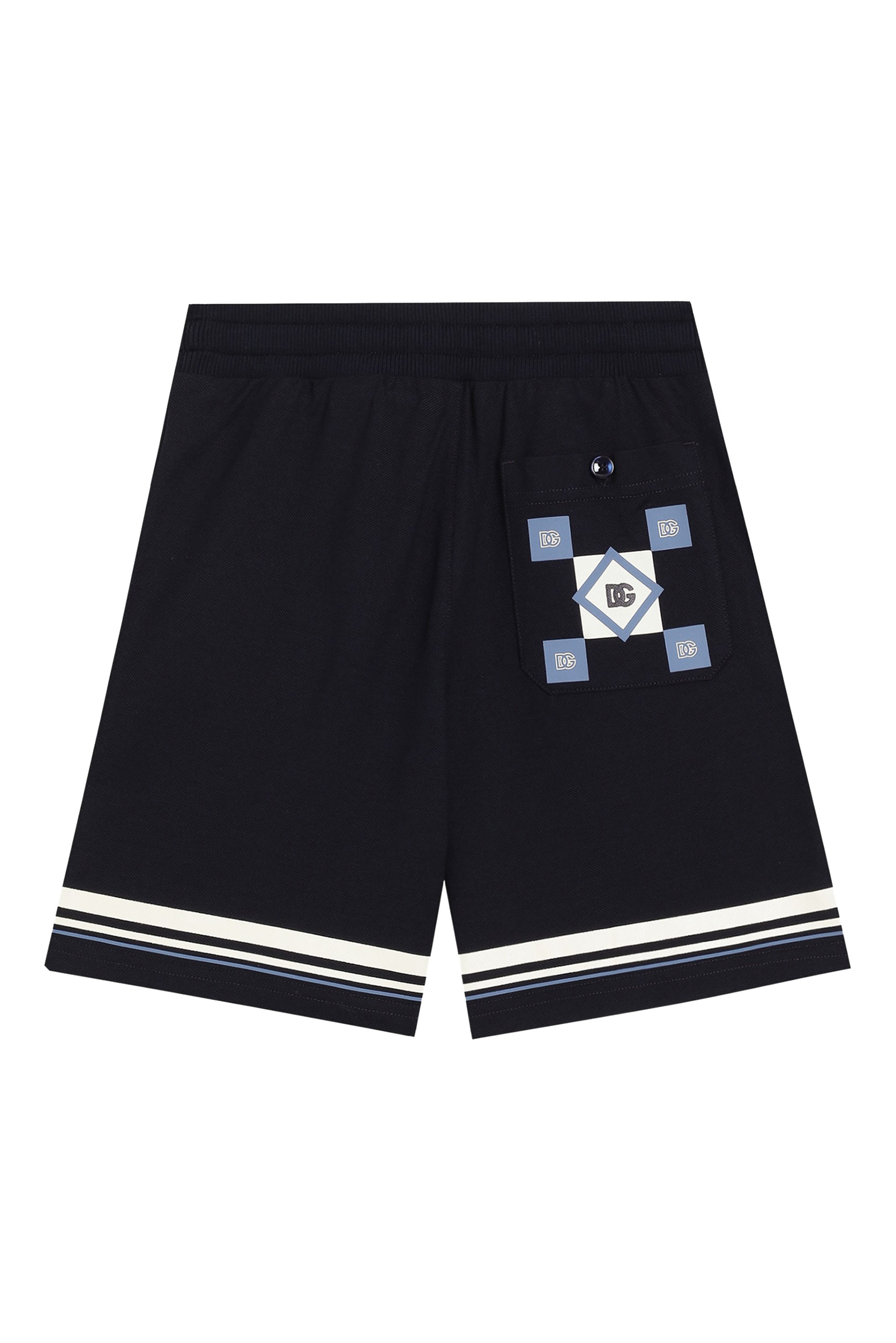 Kids Printed Piqué Shorts