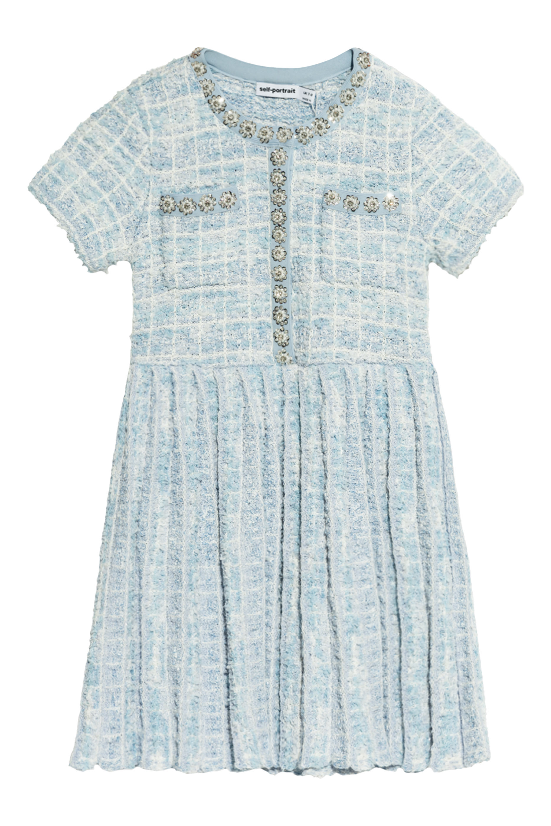 Kids Check Knit Dress