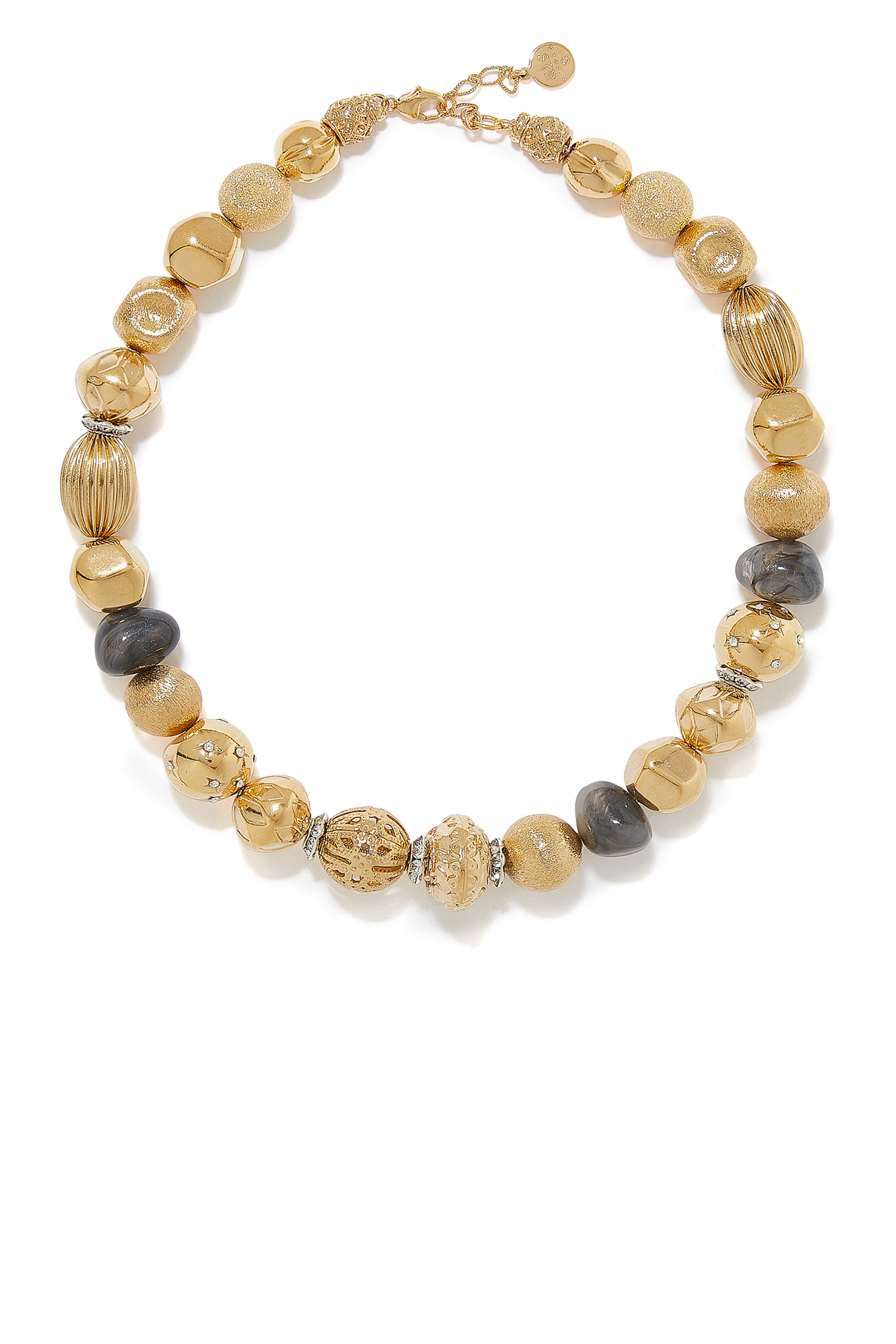 Palazzio Necklace, Gold-Plated Metal