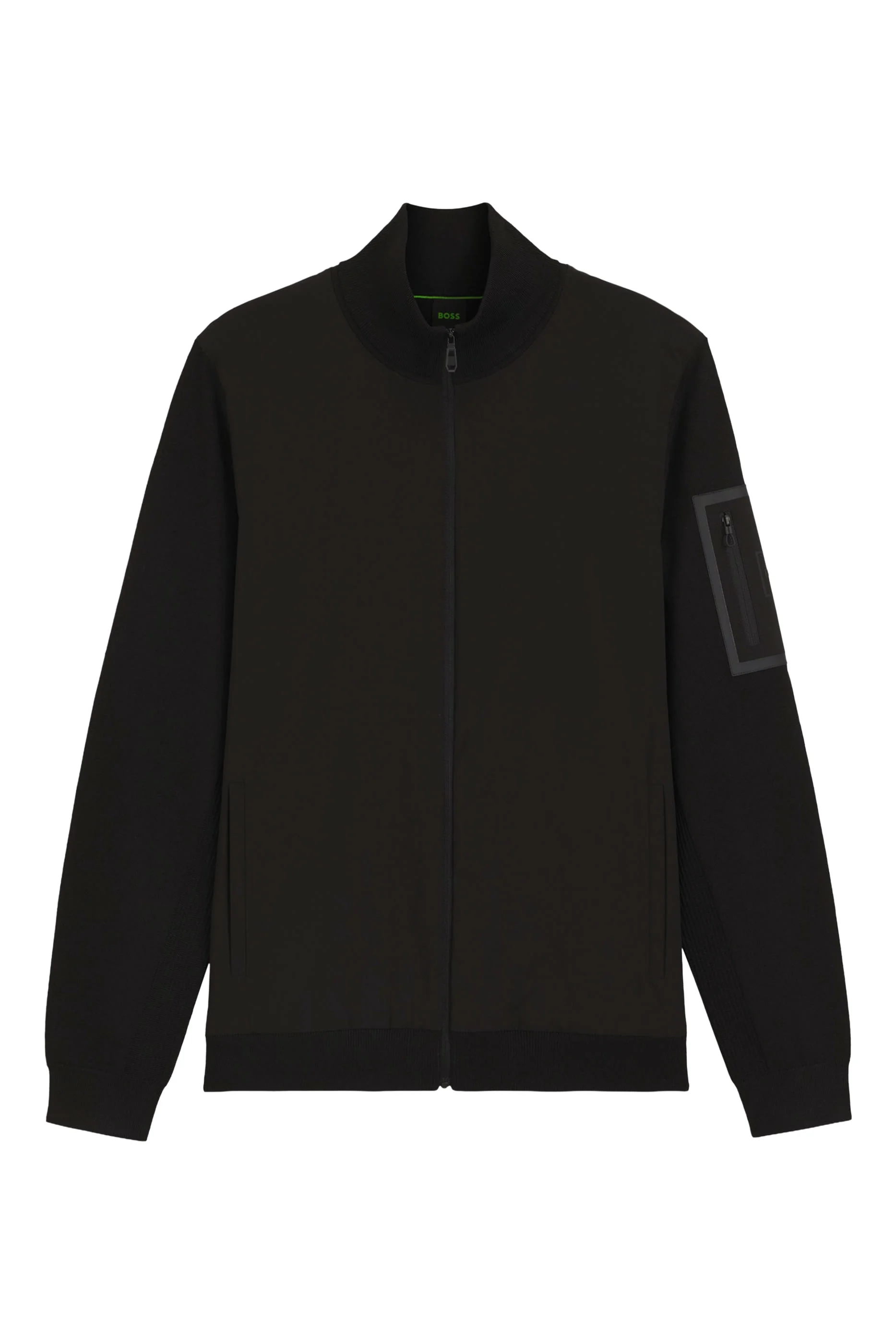 Zipped Sleeves Pocket Hybrid Jacket