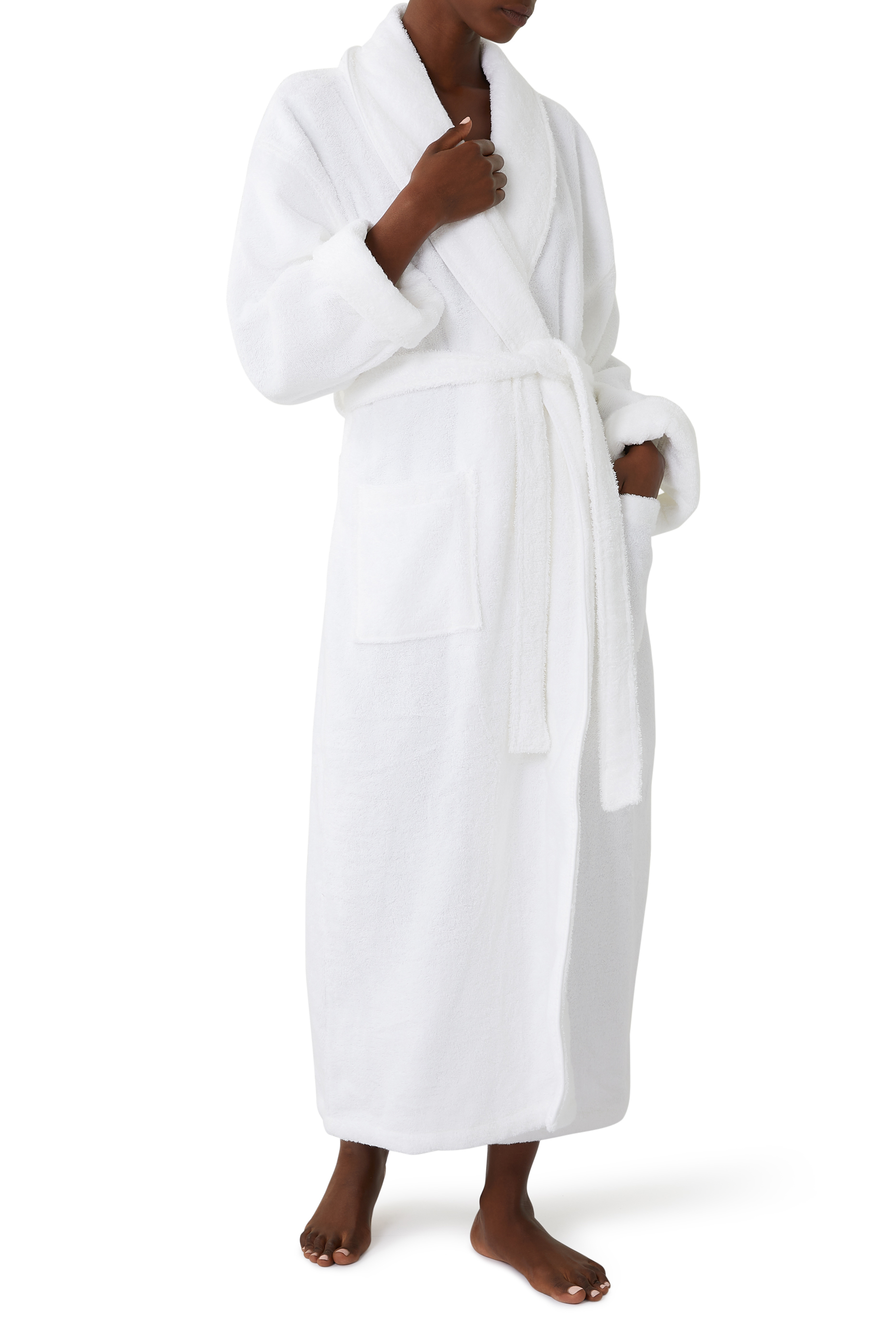 Mens Soft Fleece Dressing Gown In Grey | Savile Row Co