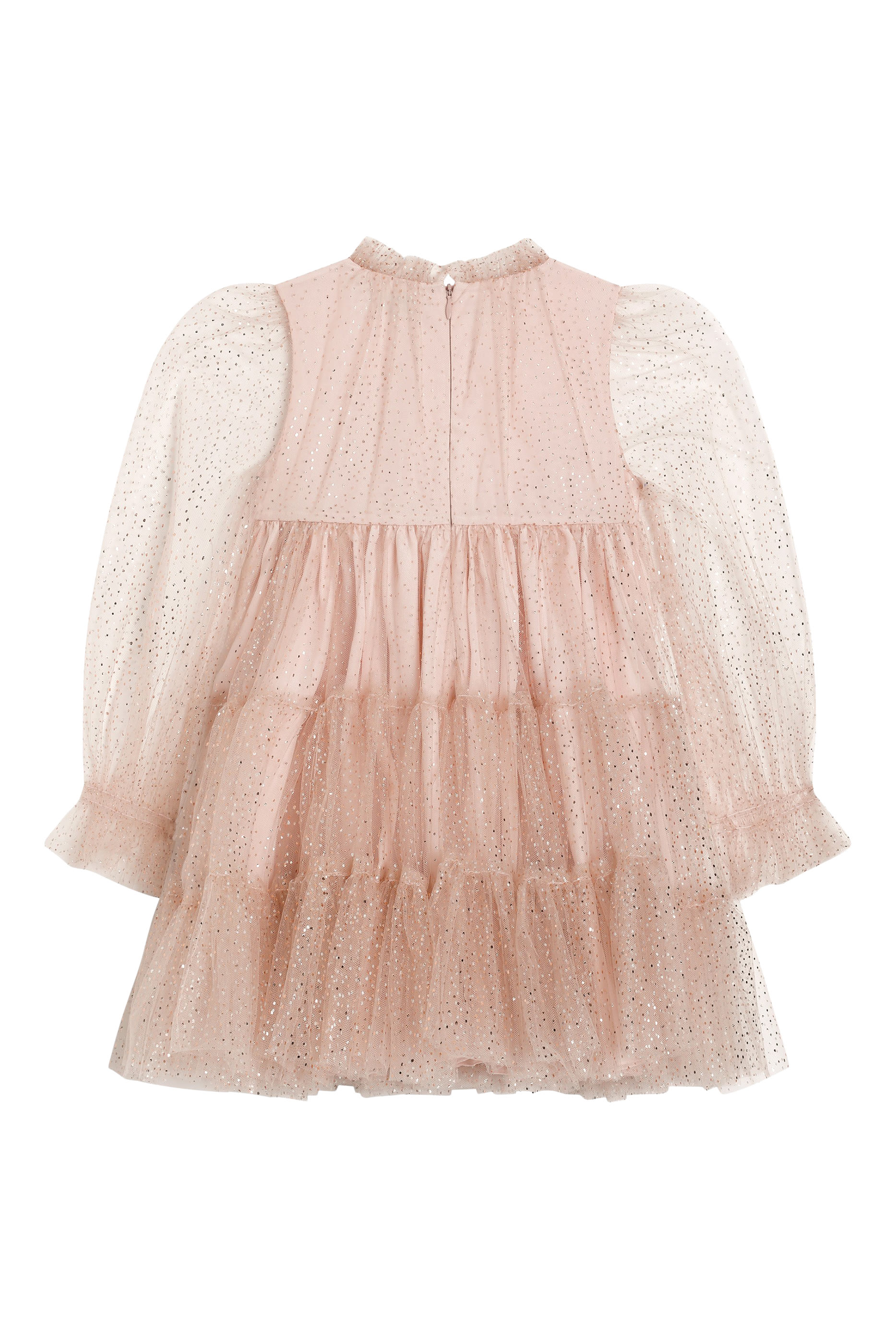 Kids Polka Dot-Print Tulle Dress