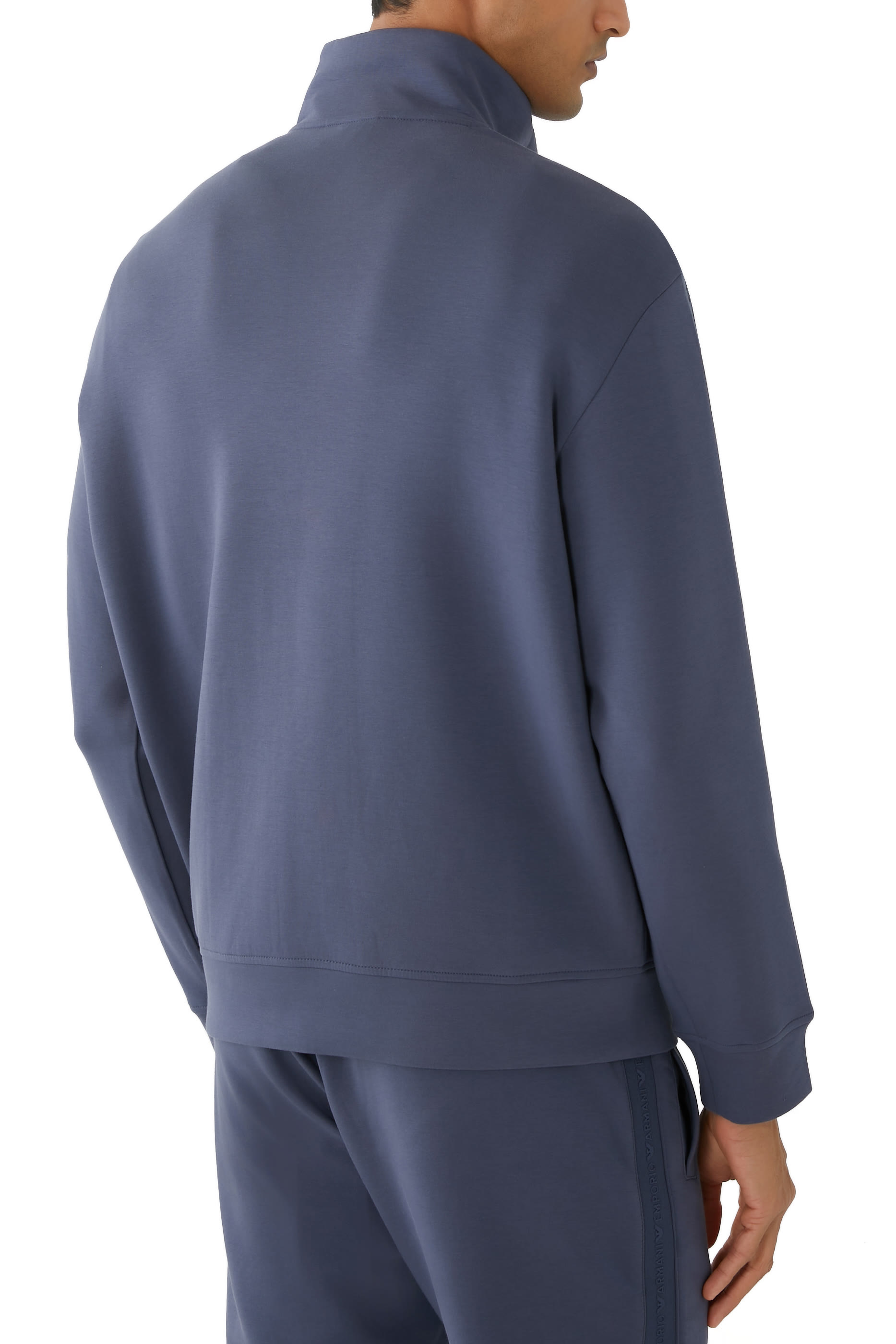 Jersey Zip-Up Sweatshirt