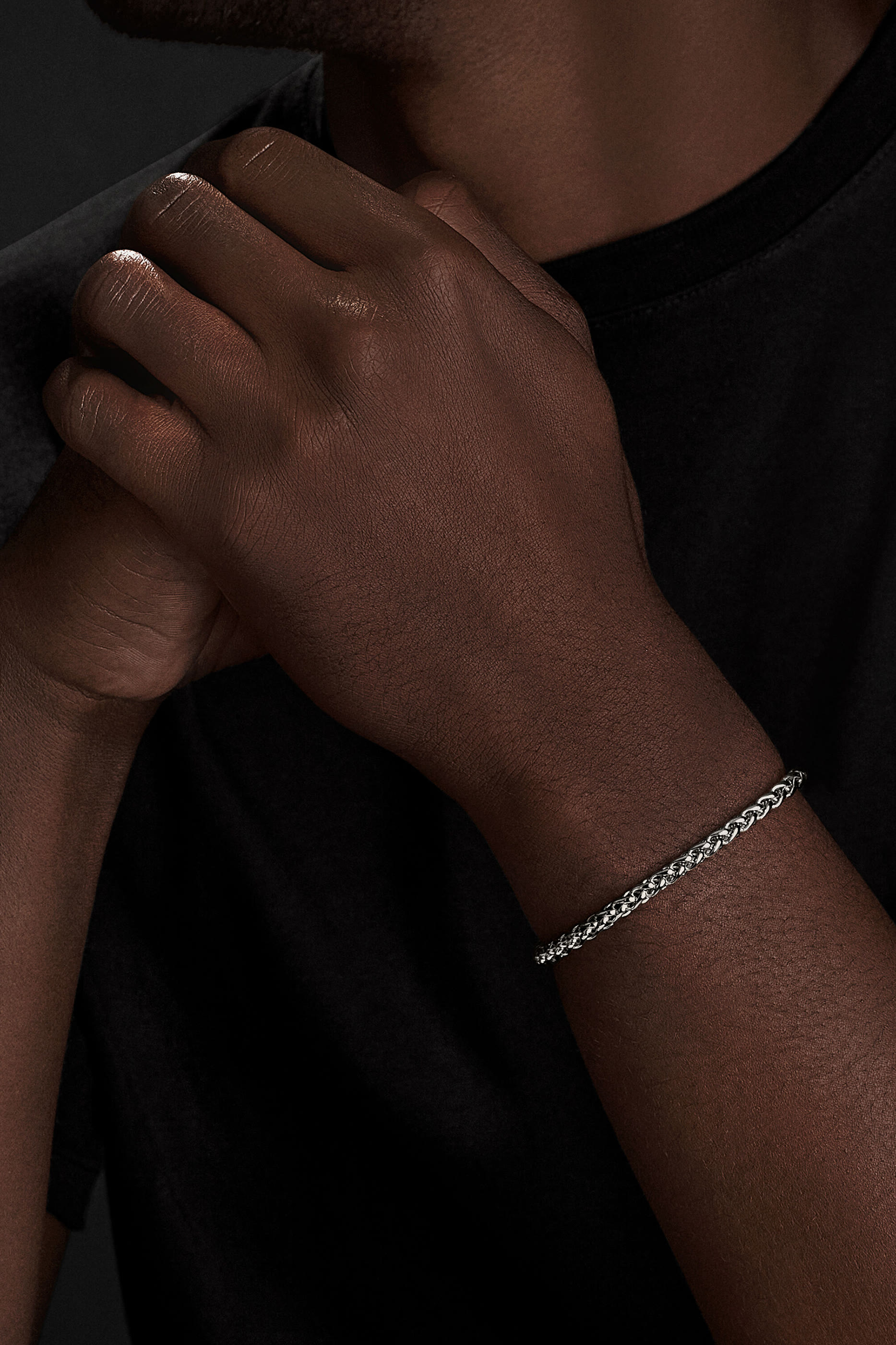 Wheat Chain Bracelet, Sterling Silver