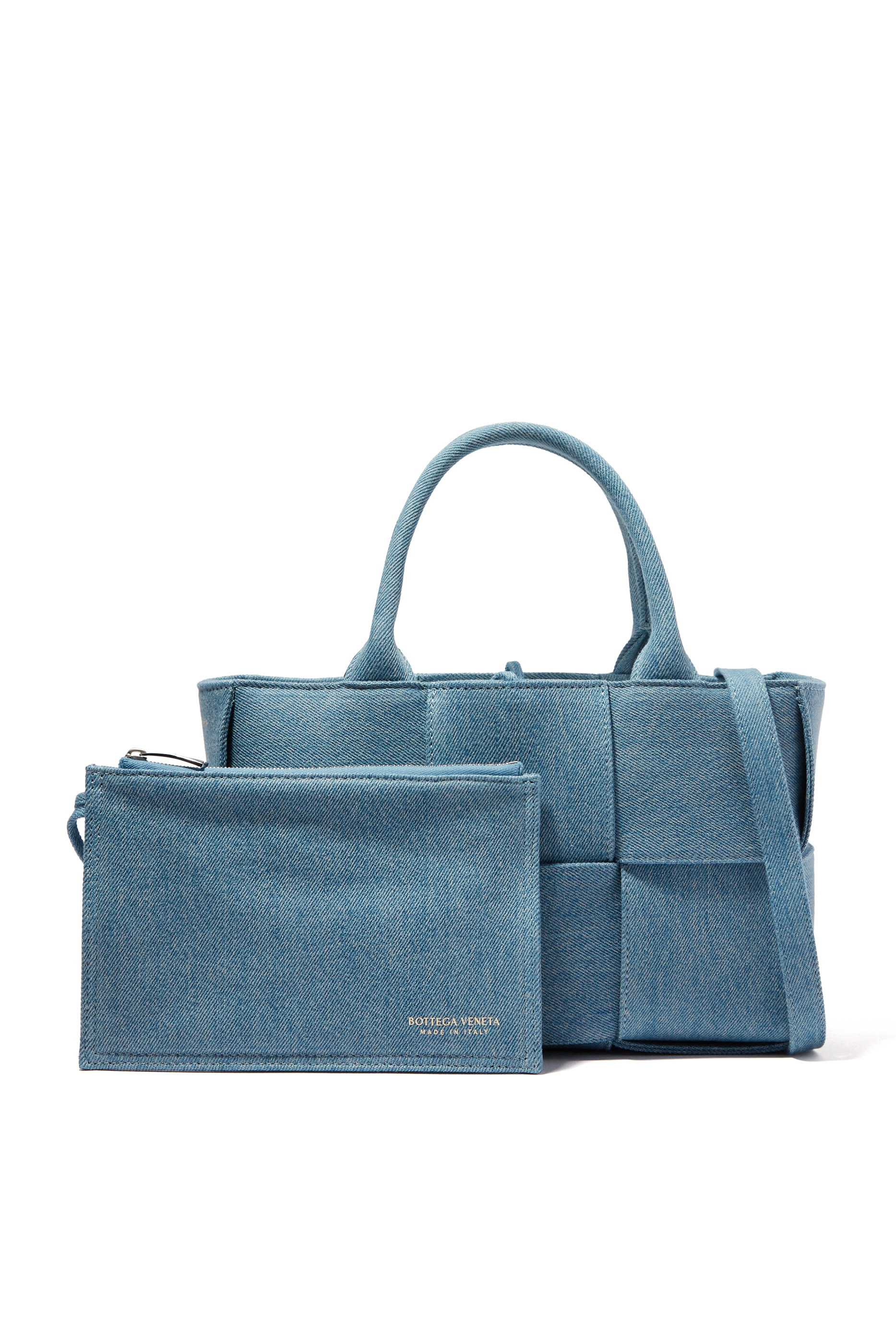 Mini Denim Arco Tote