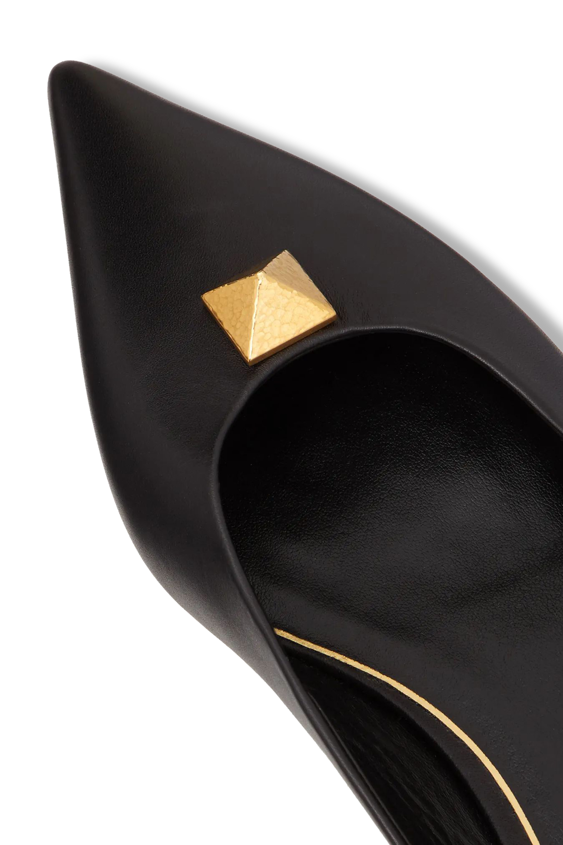 Upstud Flat Leather Mules