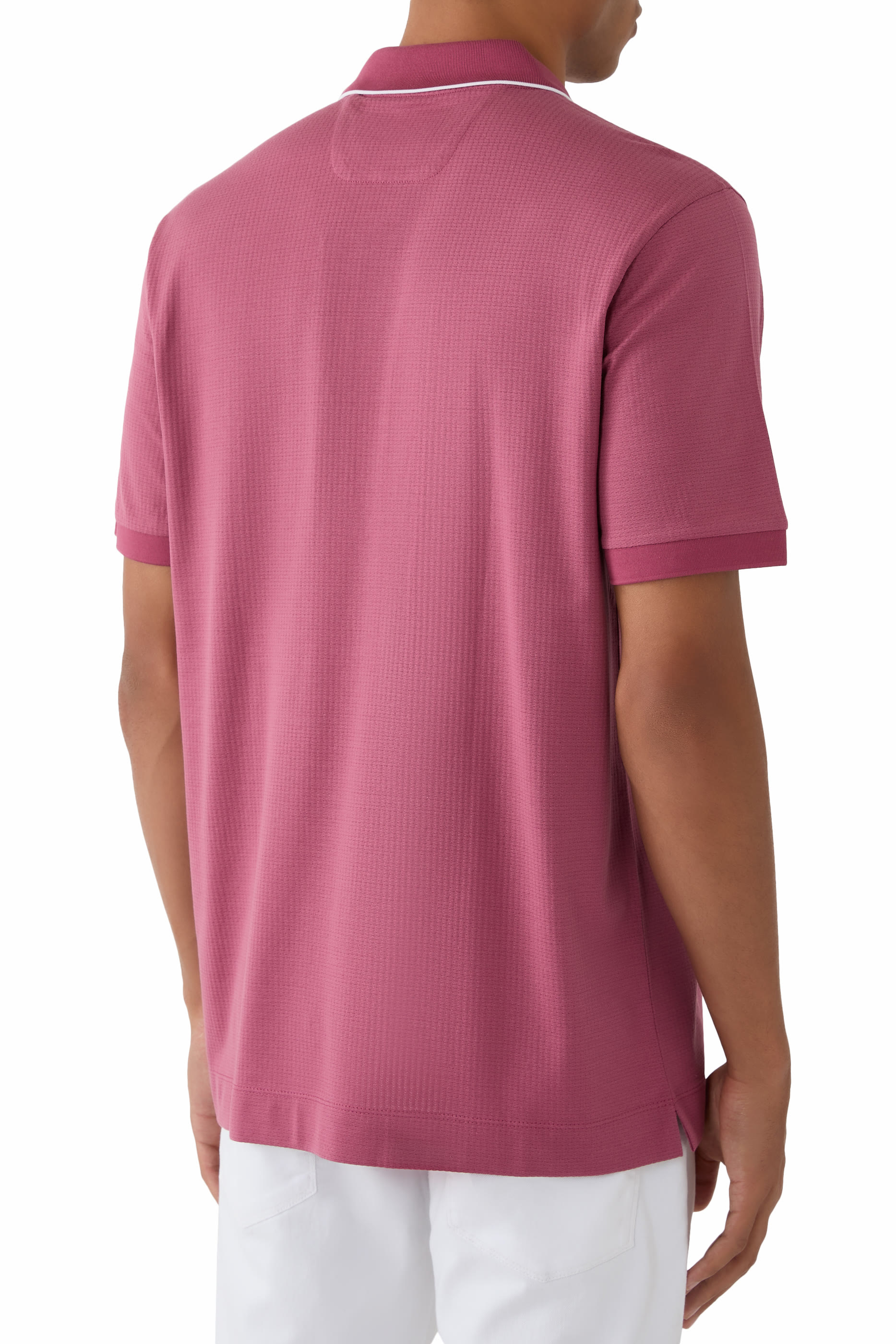 Cotton-Silk Polo Shirt